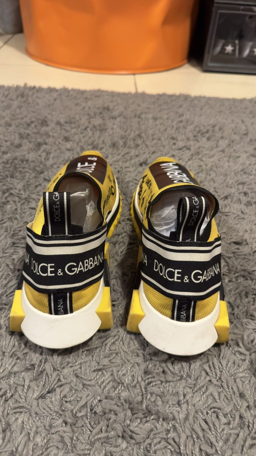 Dolce & Gabbana Dolce Gabbana Sorrento Slip On Sneakers - Yellow Graffiti Size US 9 / EU 42 - 4 Thumbnail
