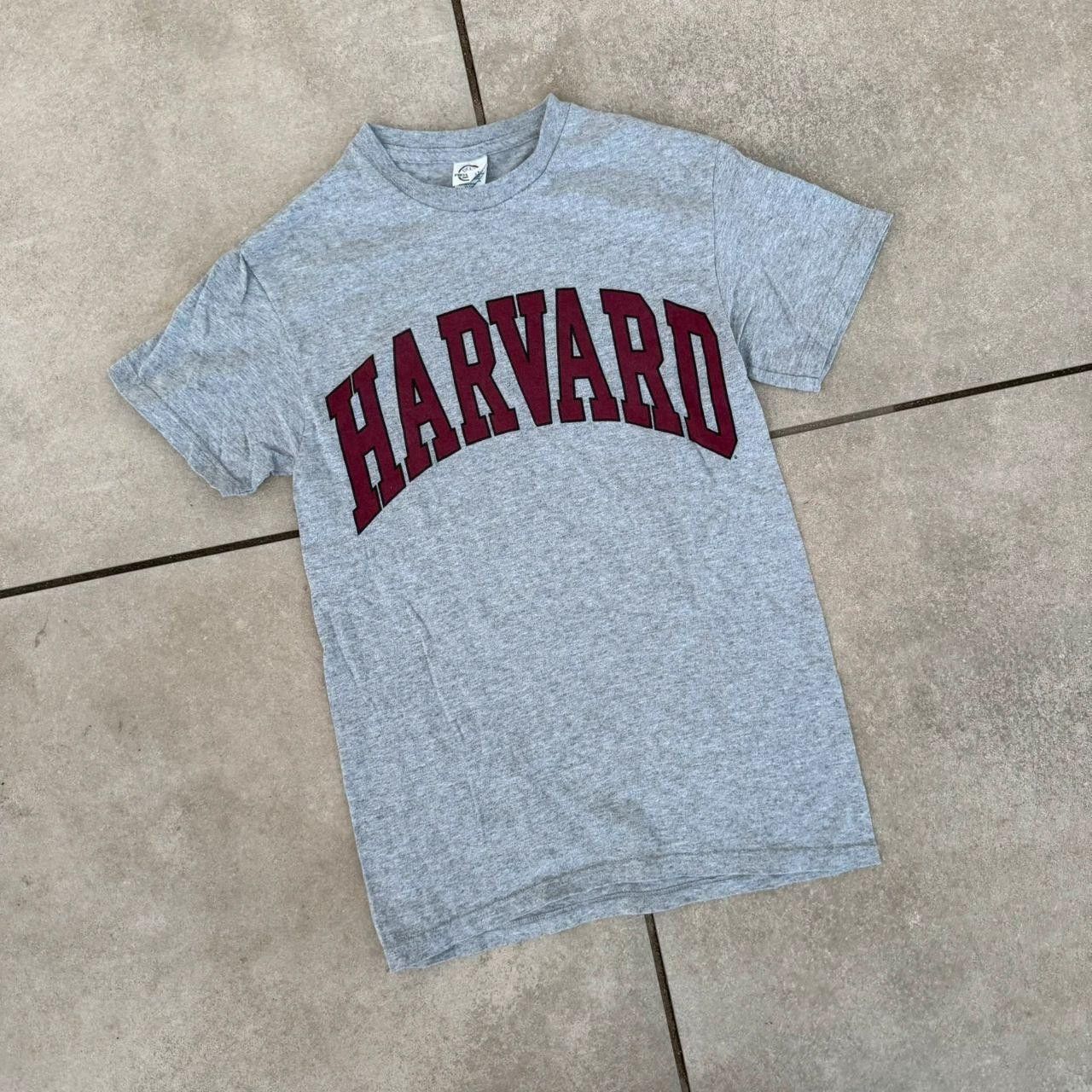 Vintage Harvard Vintage 90s College T shirt Spellout Grey Size US S / EU 44-46 / 1 - 2 Thumbnail