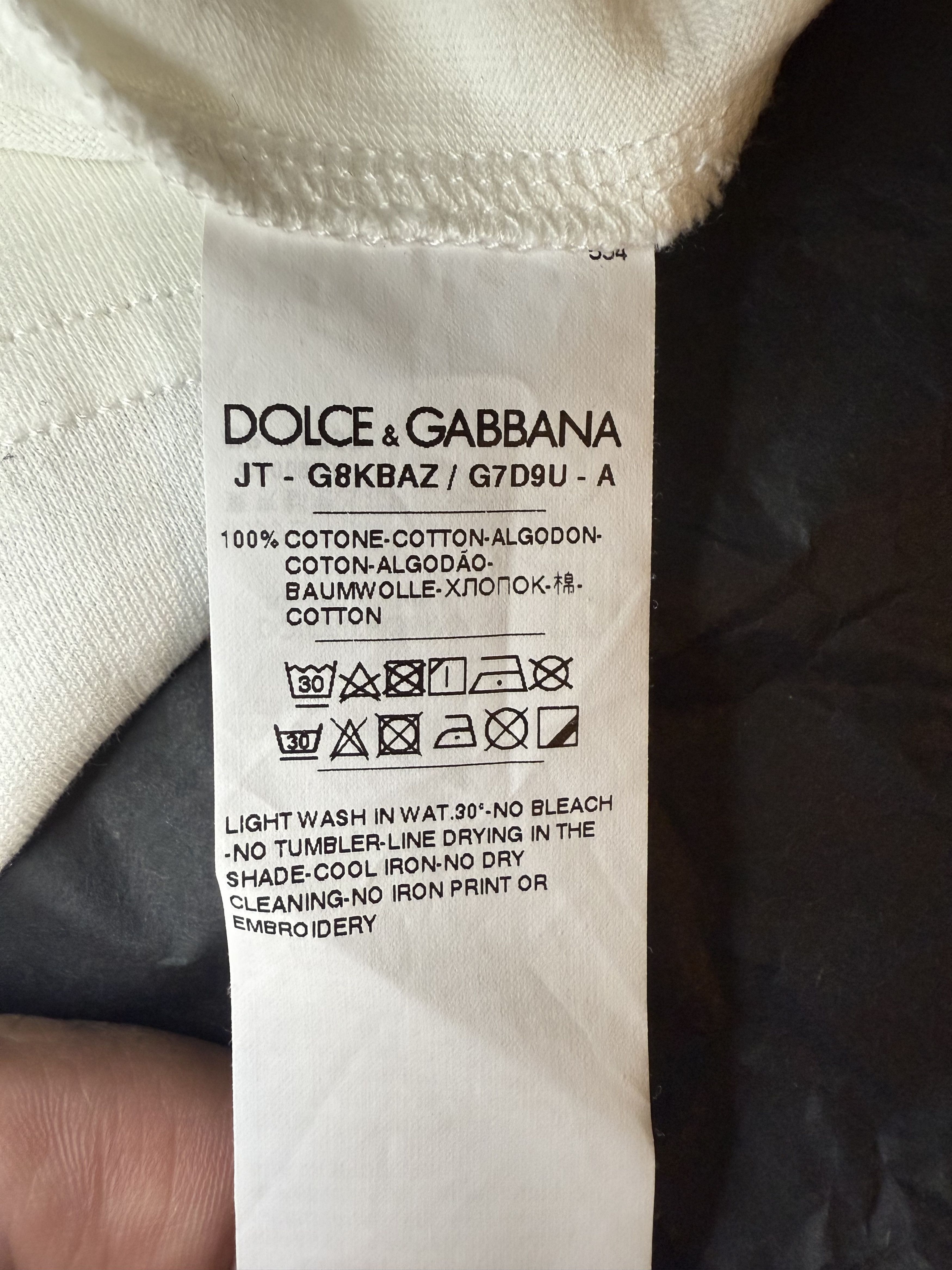 Dolce & Gabbana Dolce & Gabbana Men’s Logo T-Shirt Size US M / EU 48-50 / 2 - 3 Thumbnail