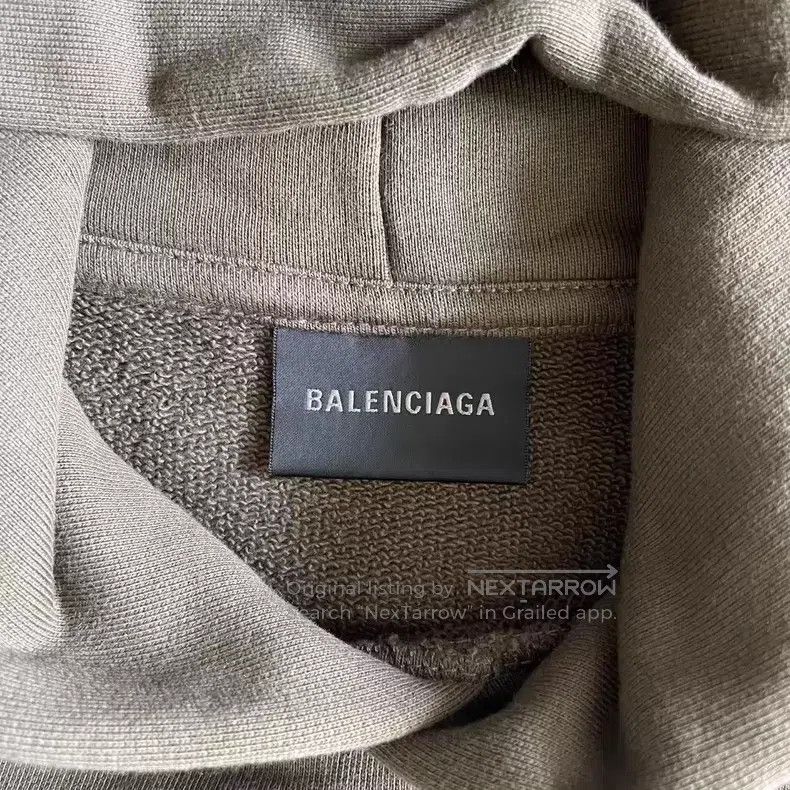 Balenciaga Balenciaga Wave Cola Hooded Sweatshirt Jacket Military Gre Size US M / EU 48-50 / 2 - 3 Thumbnail