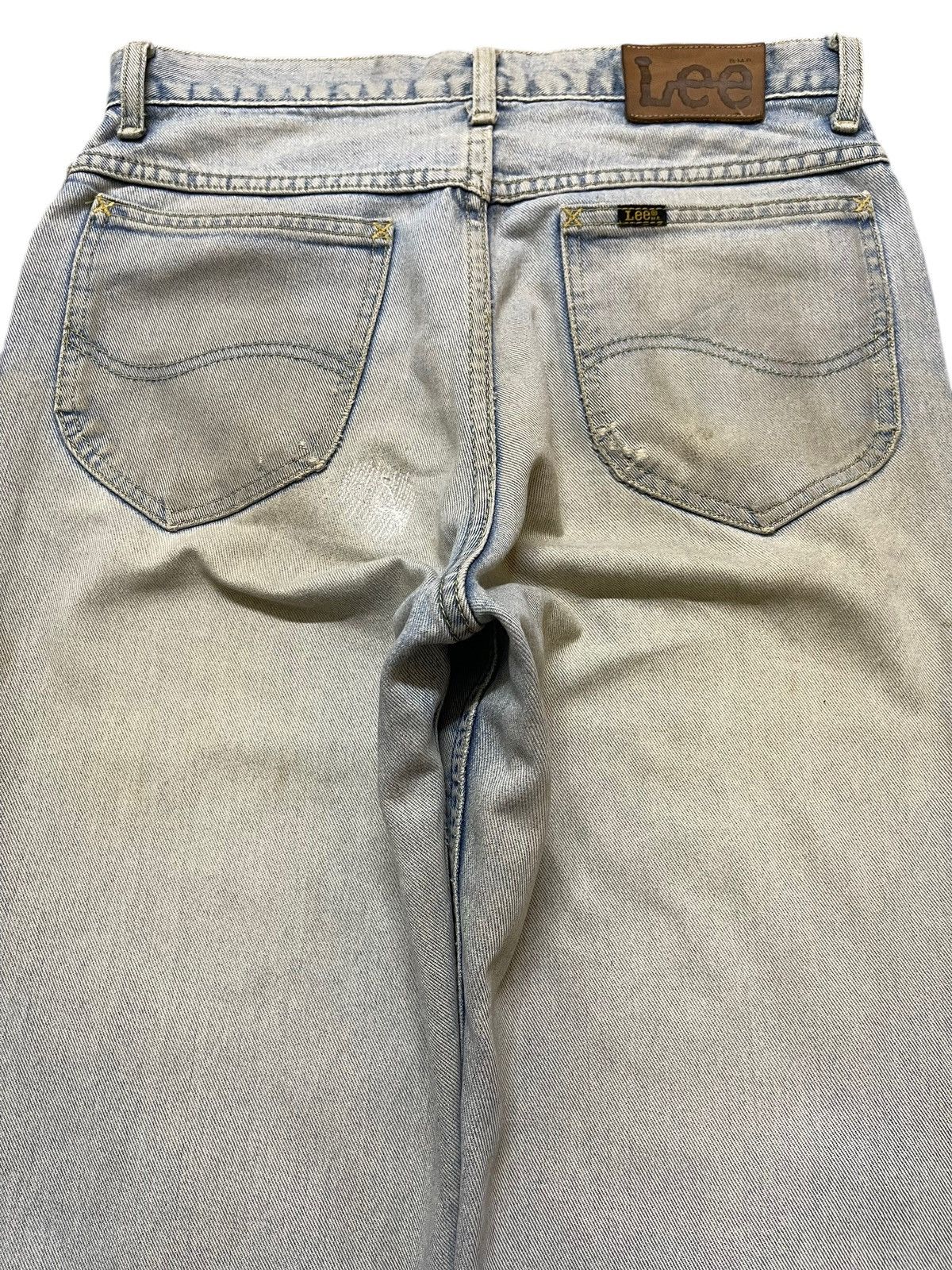 Lee Vintage 90s Lee Faded Wash Distressed Style Loose Jeans Size US 30 / EU 46 - 5 Thumbnail
