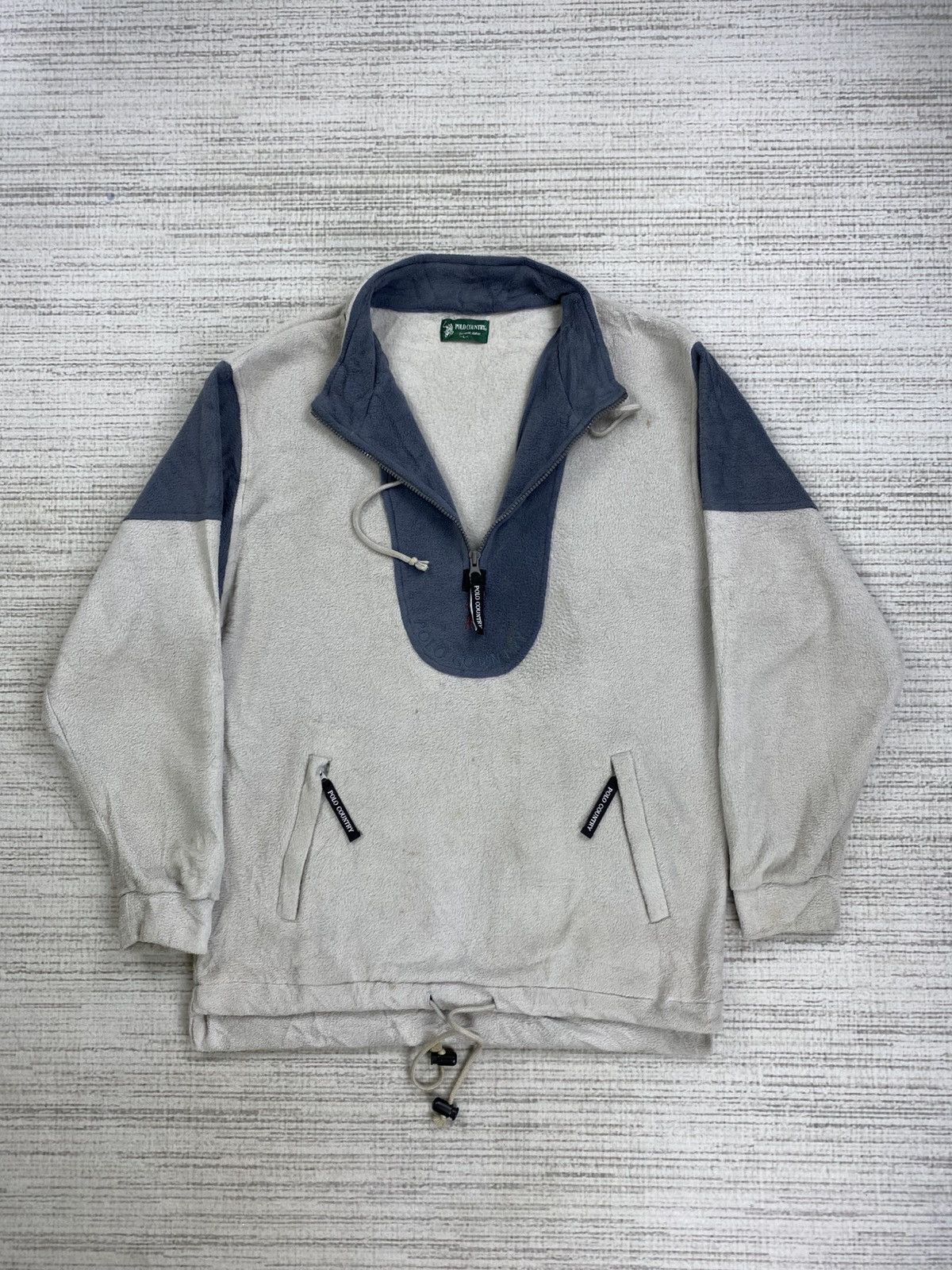 Polo Ralph Lauren × Vintage Vintage Polo Country Two Tone Half Zipper Anorak Sweatshirt Size US M / EU 48-50 / 2 - 5 Thumbnail