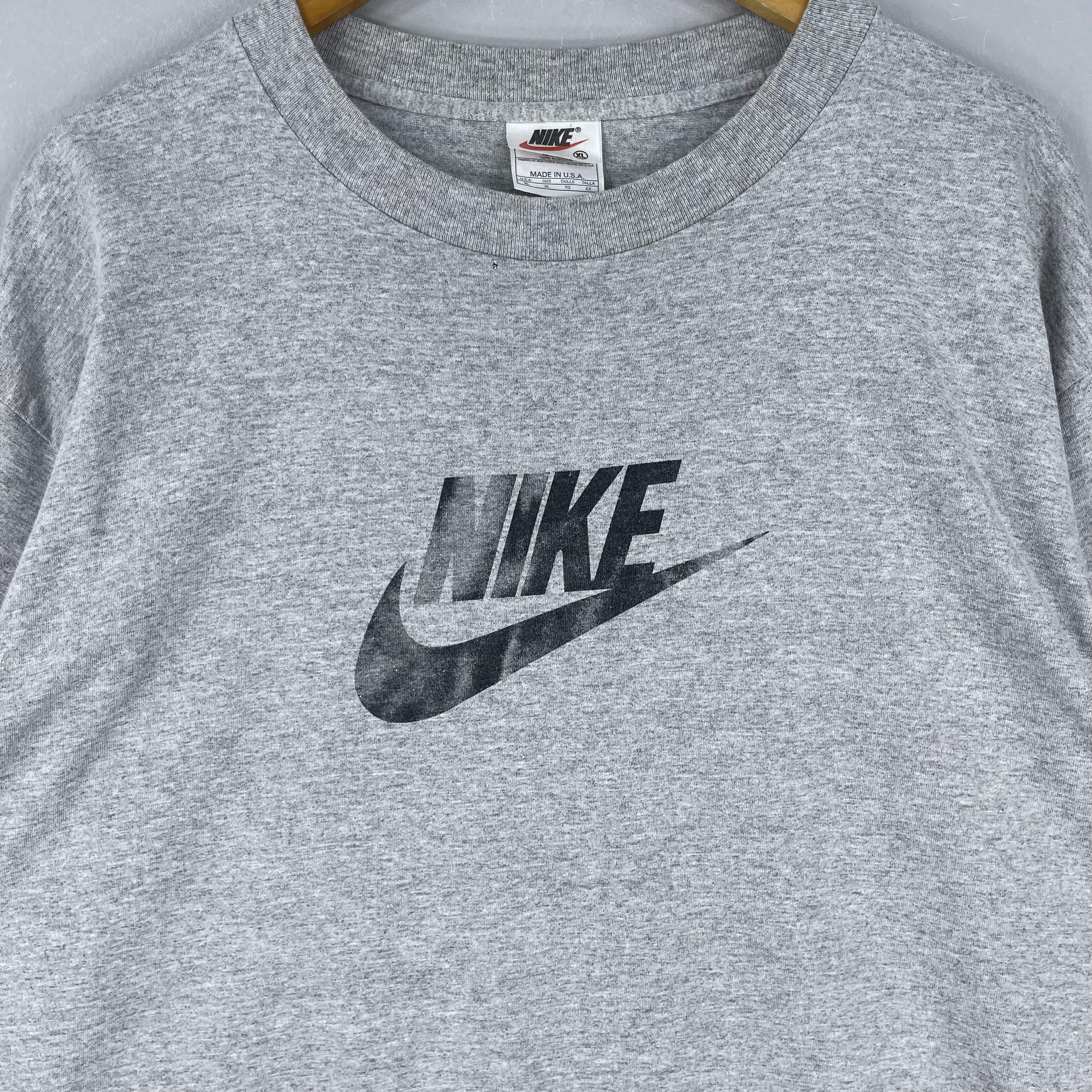 Nike Vintage 90's NIKE Swoosh Big Logo Spellout Tshirt Size US XL / EU 56 / 4 - 2 Thumbnail