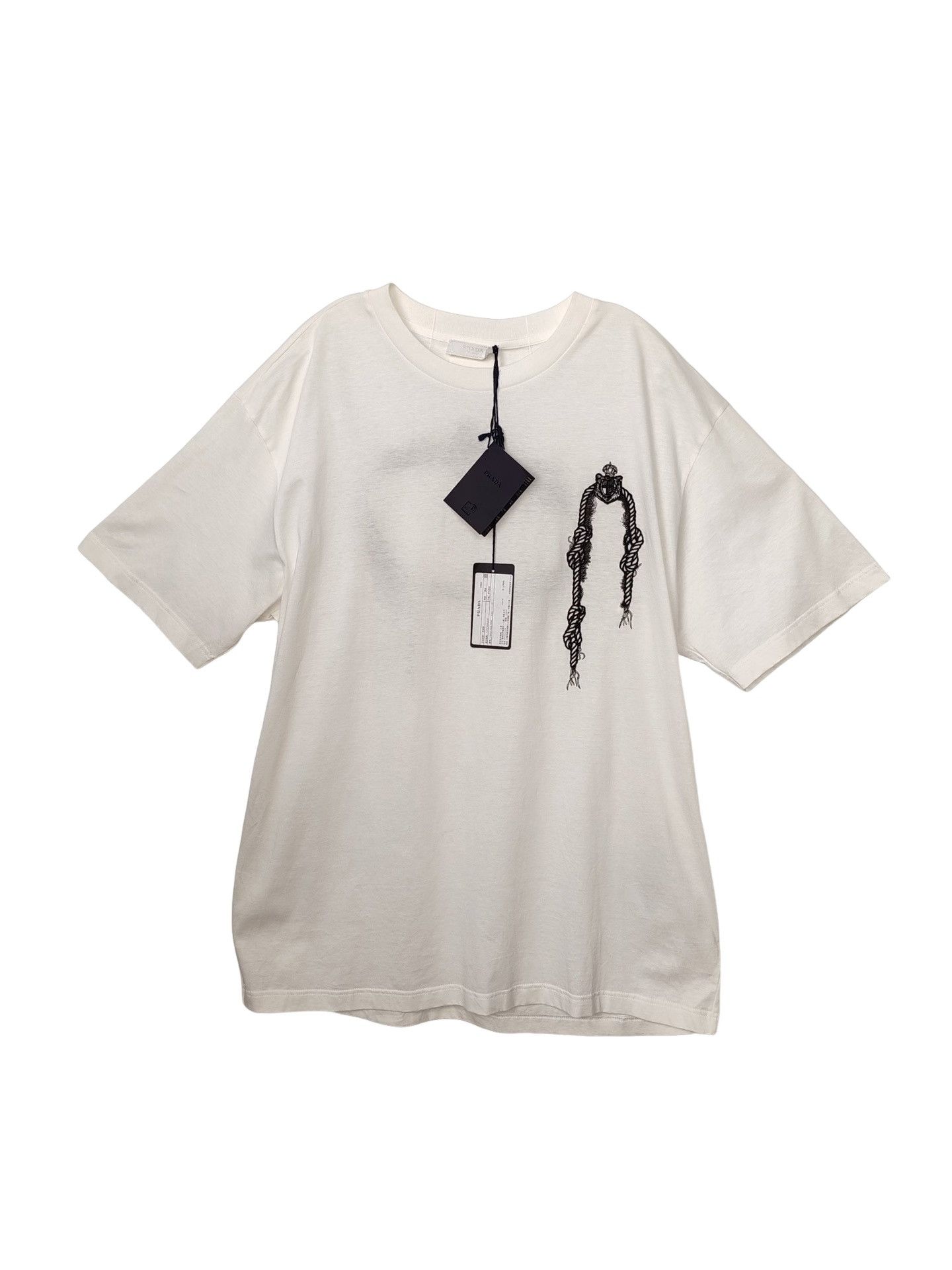 Prada Prada Rope Print T-Shirt XXL Size US XXL / EU 58 / 5 - 1 Thumbnail