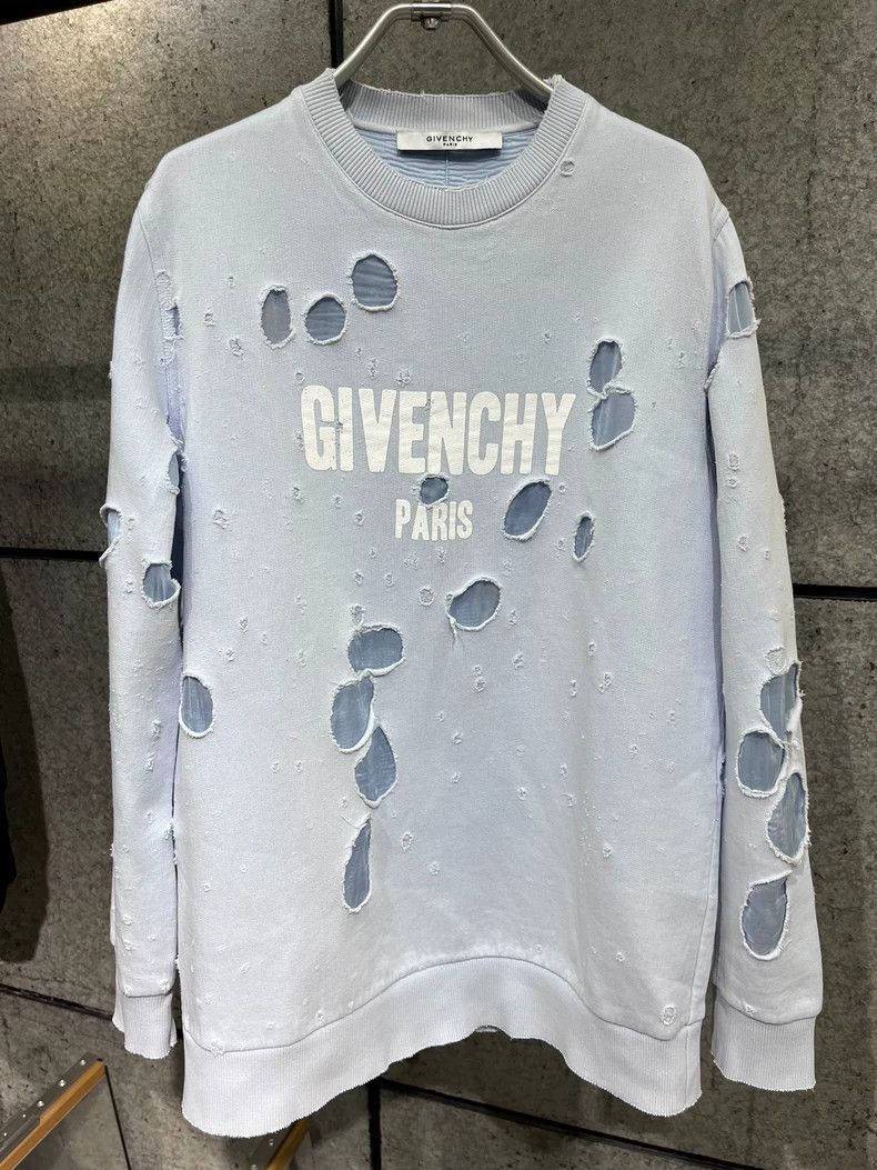 Givenchy Givenchy Ripped blue hoodie, size XS Size US XS / EU 42 / 0 - 1 Thumbnail