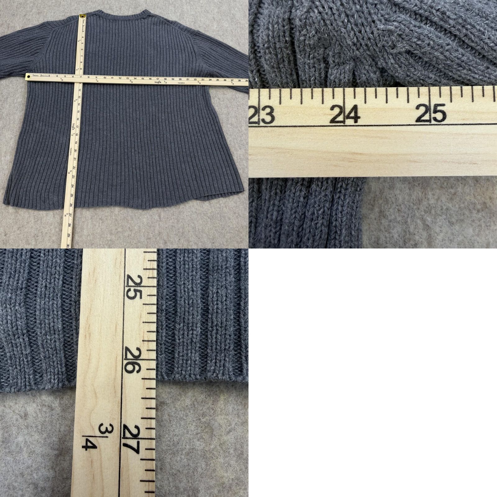 Old Navy VINTAGE Old Navy Sweater Mens 2XL Gray Rib Knit Crewneck Pullover Hong Kong Size US XXL / EU 58 / 5 - 8 Thumbnail