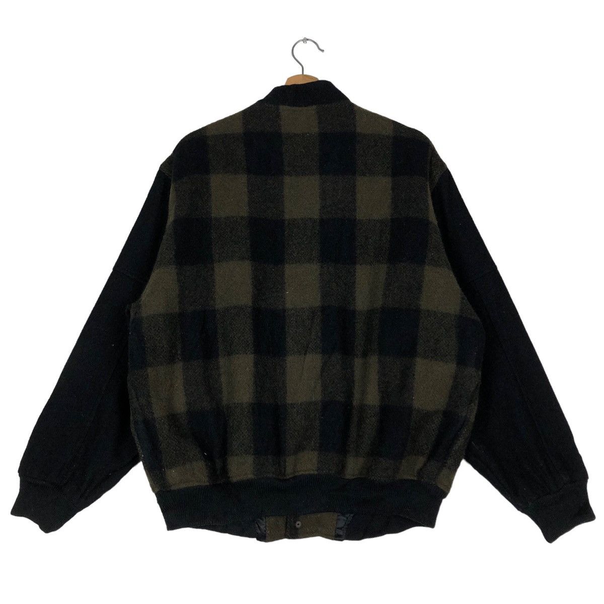 Japanese Brand 🔥Vtg Wool Herringbone Bomber Jacket Mc Gregor USA Size US L / EU 52-54 / 3 - 8 Thumbnail