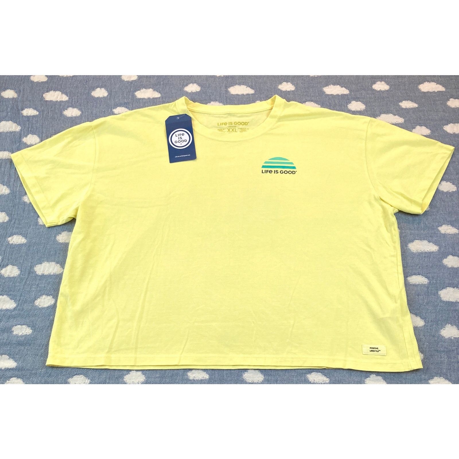 Life is Good Life is Good Seas The Day TShirt XXL Sailboat Yellow NWT 2XL Size XXL / US 16-18 / IT 52-54 - 1 Thumbnail