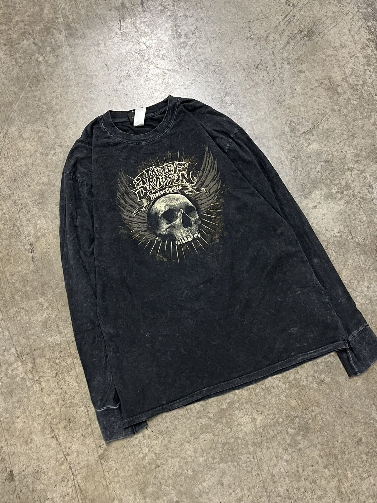 Harley Davidson × Vintage Harley Davidson vintage longsleeve graphic tee grunge hype Size US L / EU 52-54 / 3 - 2 Thumbnail
