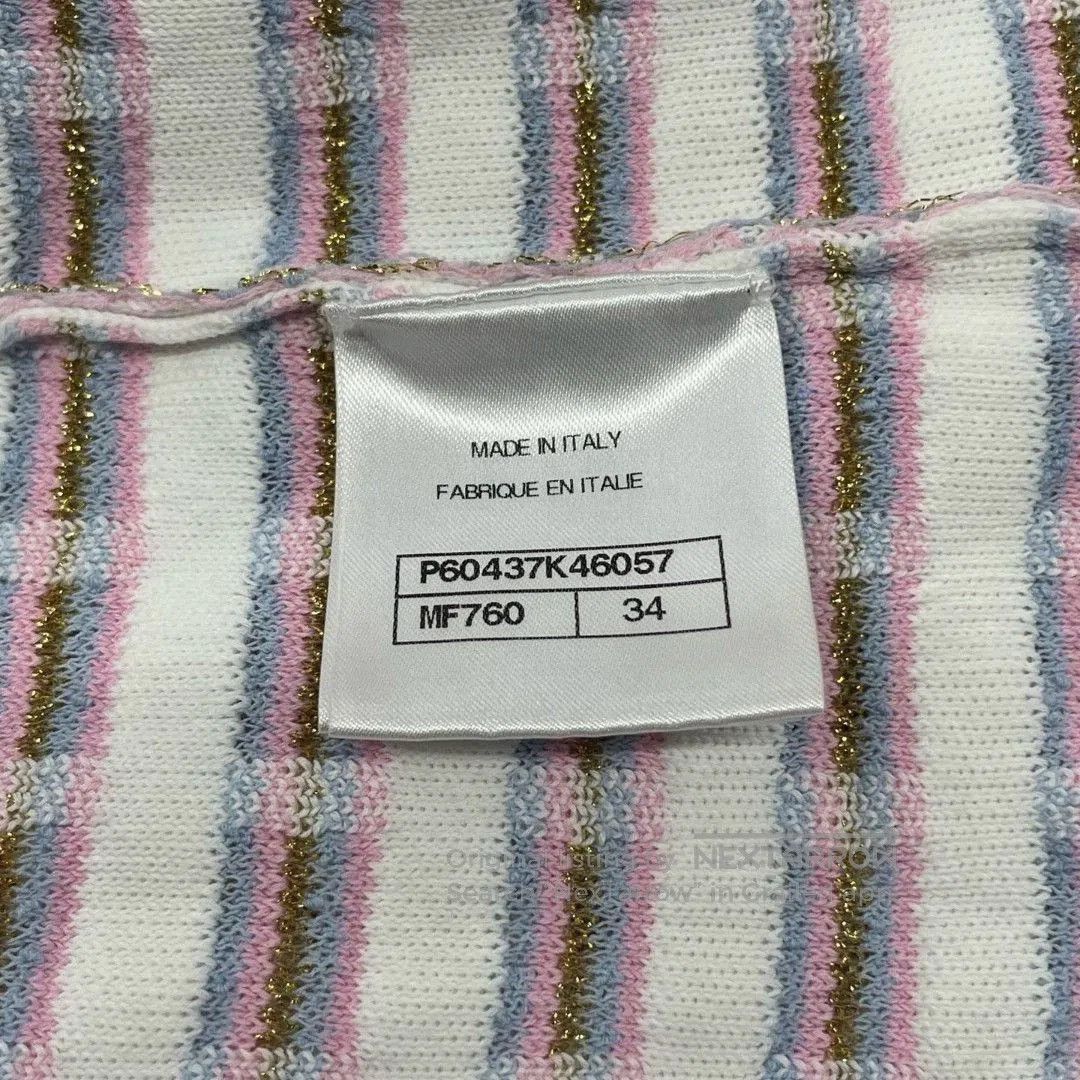 Chanel Chanel Pink White Tweed Dress. Size XXS / US 00 / IT 34 - 6 Thumbnail