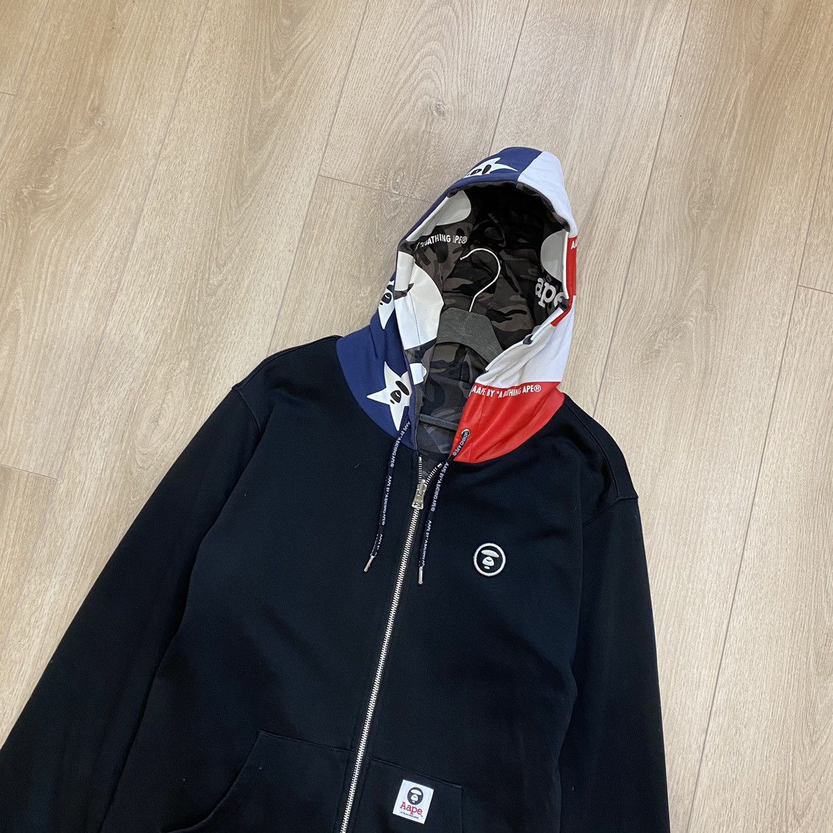 Aape Aape Camo Reversible Zip Hoodie Size US XL / EU 56 / 4 - 11 Thumbnail
