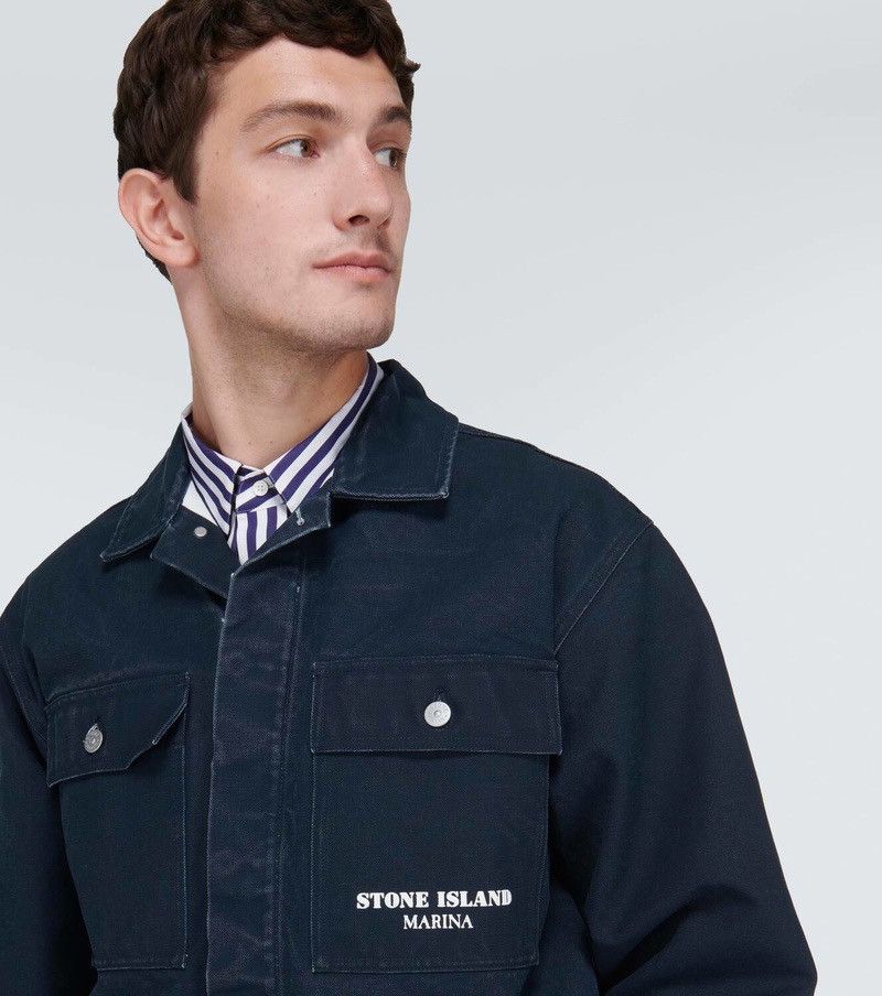 Stone Island Stone Island Marina Denim Overshirt Navy Blue Men’s Size XXL Size US XXL / EU 58 / 5 - 3 Thumbnail