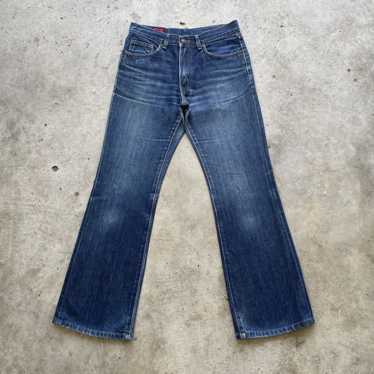 Japanese Brand W29 Vintage Edwin 503 Faded BOOTCUT Jeans FLARE Pants Denim Size US 29 - 1 Thumbnail