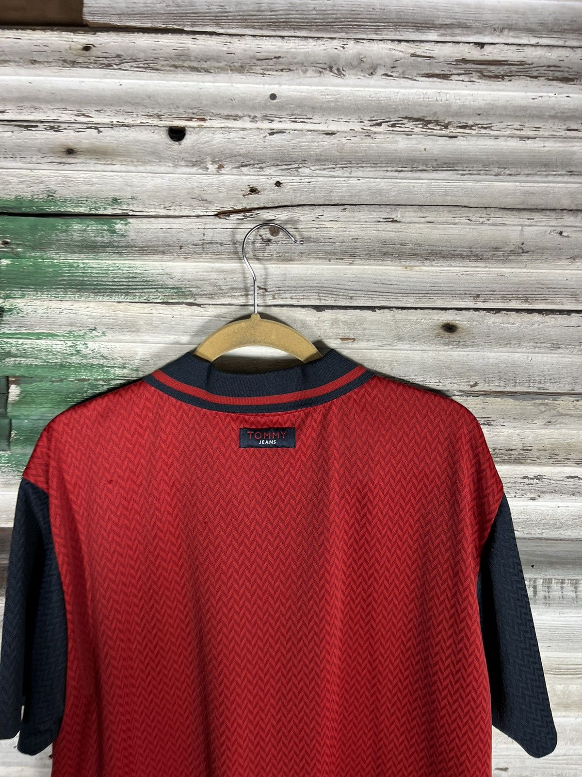 Tommy Hilfiger × Vintage Vintage Tommy Hilfiger Soccer Jersey Size US XL / EU 56 / 4 - 8 Thumbnail