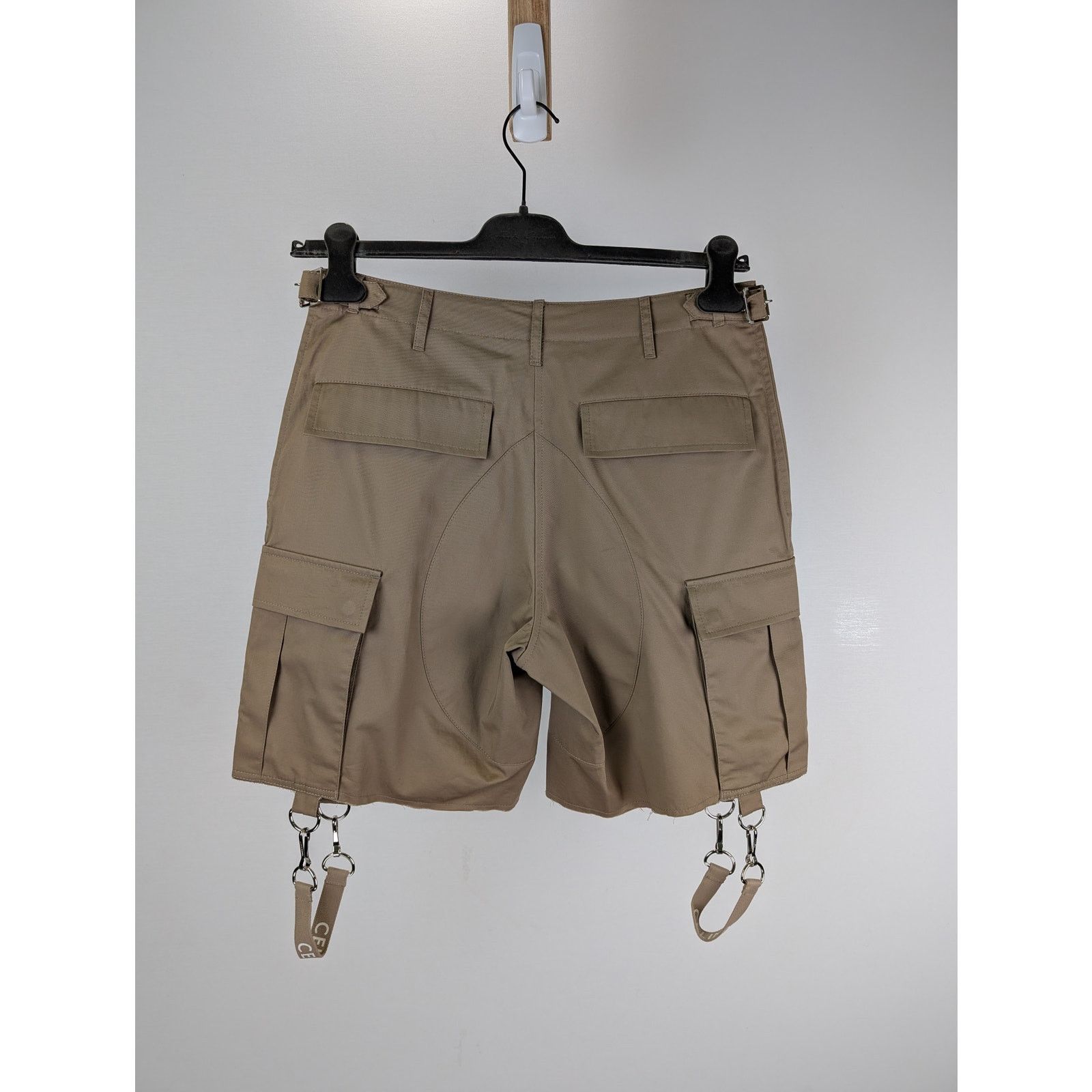 Celine o1rshd1 Shorts With Celine Strap in Beige Size US 32 / EU 48 - 6 Thumbnail