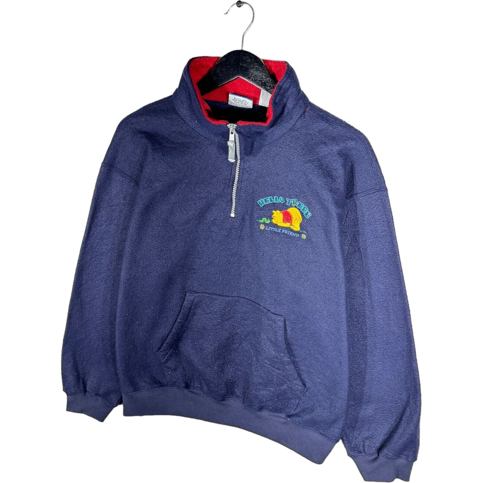 Other Vintage Winnie The Pooh 1/4 Zip Pullover Fleece Size US L / EU 52-54 / 3 - 3 Thumbnail