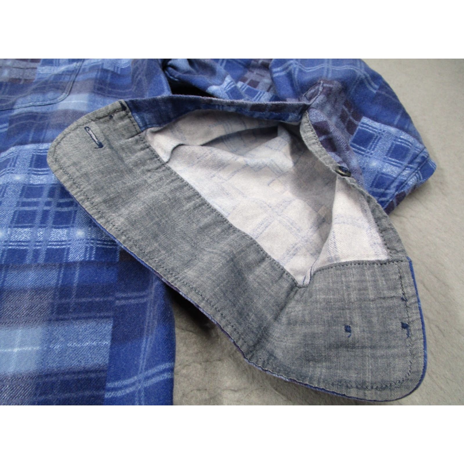 Tommy Bahama TOMMY BAHAMA Men’s blue plaid / patchwork long sleeve button up CANYON BEACH FLANNEL pocket shirt blue Canyon Beach flannel button up Size US XL / EU 56 / 4 - 5 Thumbnail