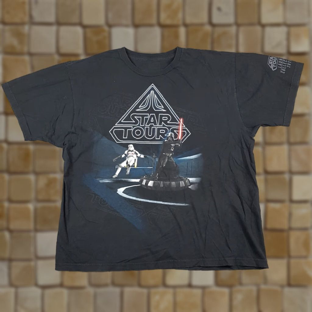 Star Wars VINTAGE Star Wars Men's T-Shirt Size 2XL Darth Vader Space Promo Y2K Retro 00s 90s Disney Cotton Size US XXL / EU 58 / 5 - 1 Thumbnail