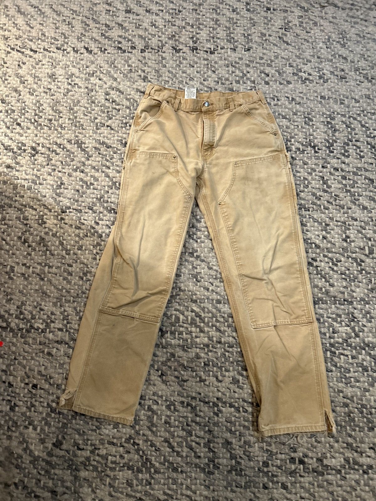 Carhartt Beige Carhartt double knee work pants Size US 34 / EU 50 - 2 Thumbnail