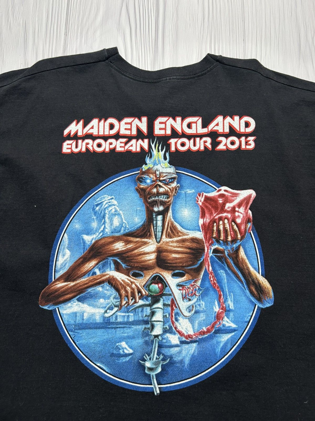 Band Tees Vintage Iron Maiden Tour 2013 T-Shirt Size XL Size US XL / EU 56 / 4 - 12 Thumbnail