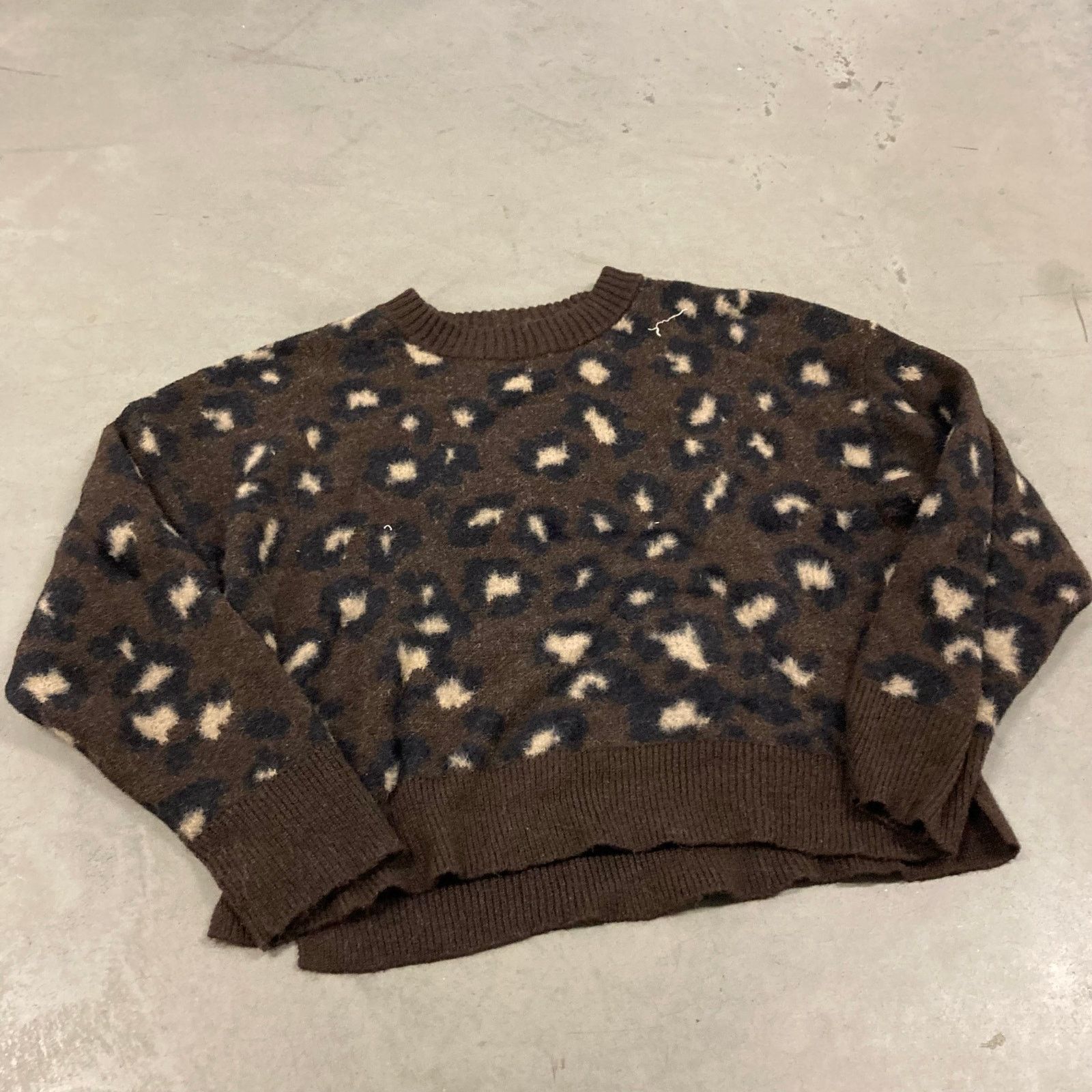 American Eagle Outfitters × Vintage Y2K American eagle cheetah print sweater Size S / US 4 / IT 40 - 1 Thumbnail