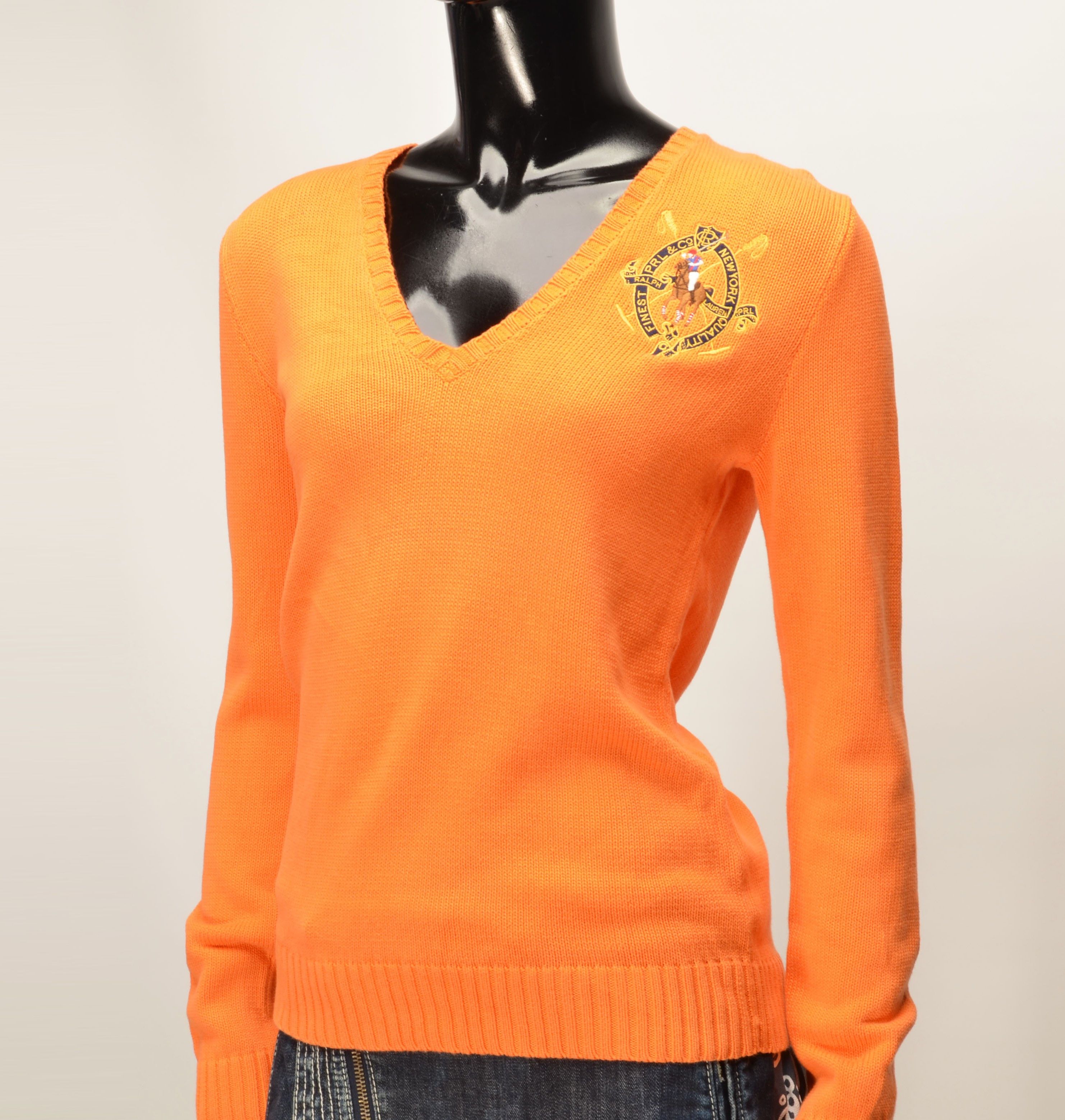 Ralph Lauren Vintage Ralph Lauren Sport Cotton Knitted Big Logo Sweater Size M / US 6-8 / IT 42-44 - 2 Thumbnail