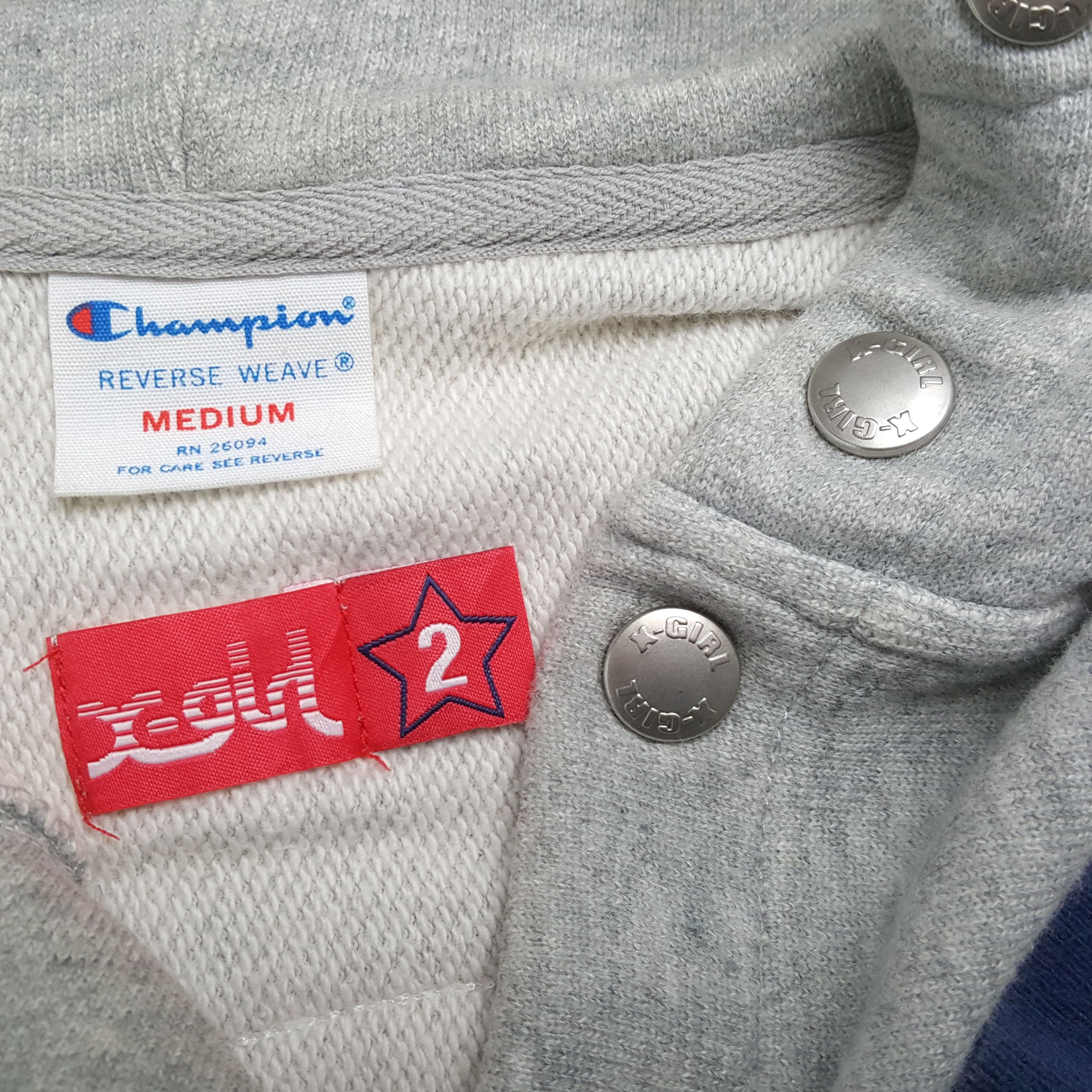 Champion × Japanese Brand × Vintage CHAMPION X XGIRL ATHLETICS Big Logo Design Jacket Hoodies Size US S / EU 44-46 / 1 - 11 Thumbnail