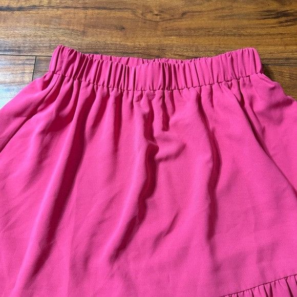 Other Cupshe Vibrant Pink A-Line Tiered Skirt Sz S/M Size 24" / US 00 / IT 34 - 3 Thumbnail