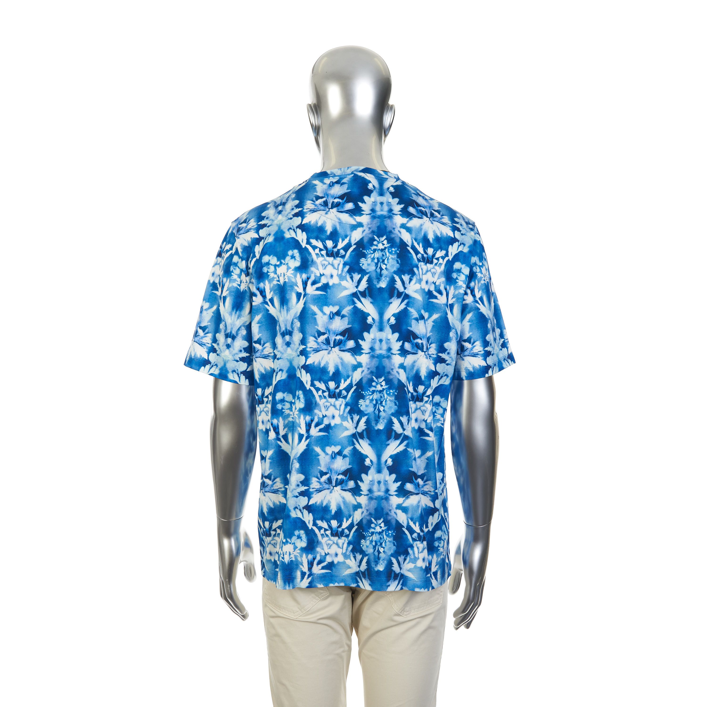 Berluti Indigo Blue Printed T-Shirt Size US S / EU 44-46 / 1 - 5 Thumbnail