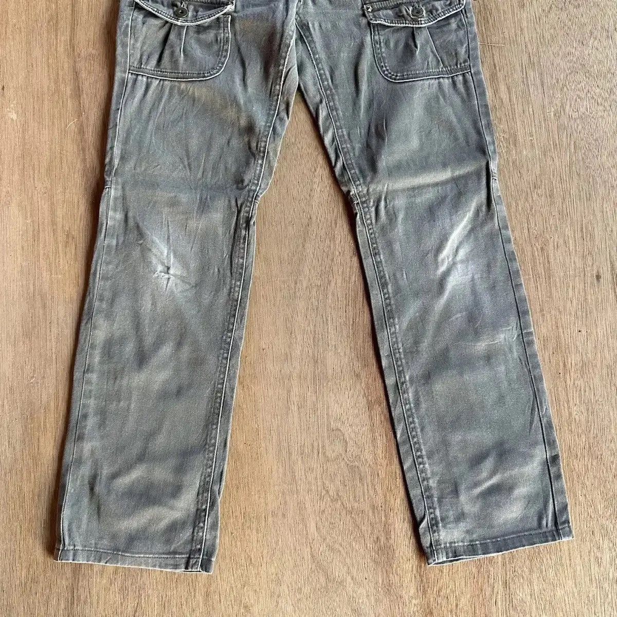 Japanese Brand DAILY TOPIC JAPAN TROUSERS FADED VTG DOUBLE KNEE BUSH PANTS Size US 30 / EU 46 - 3 Thumbnail