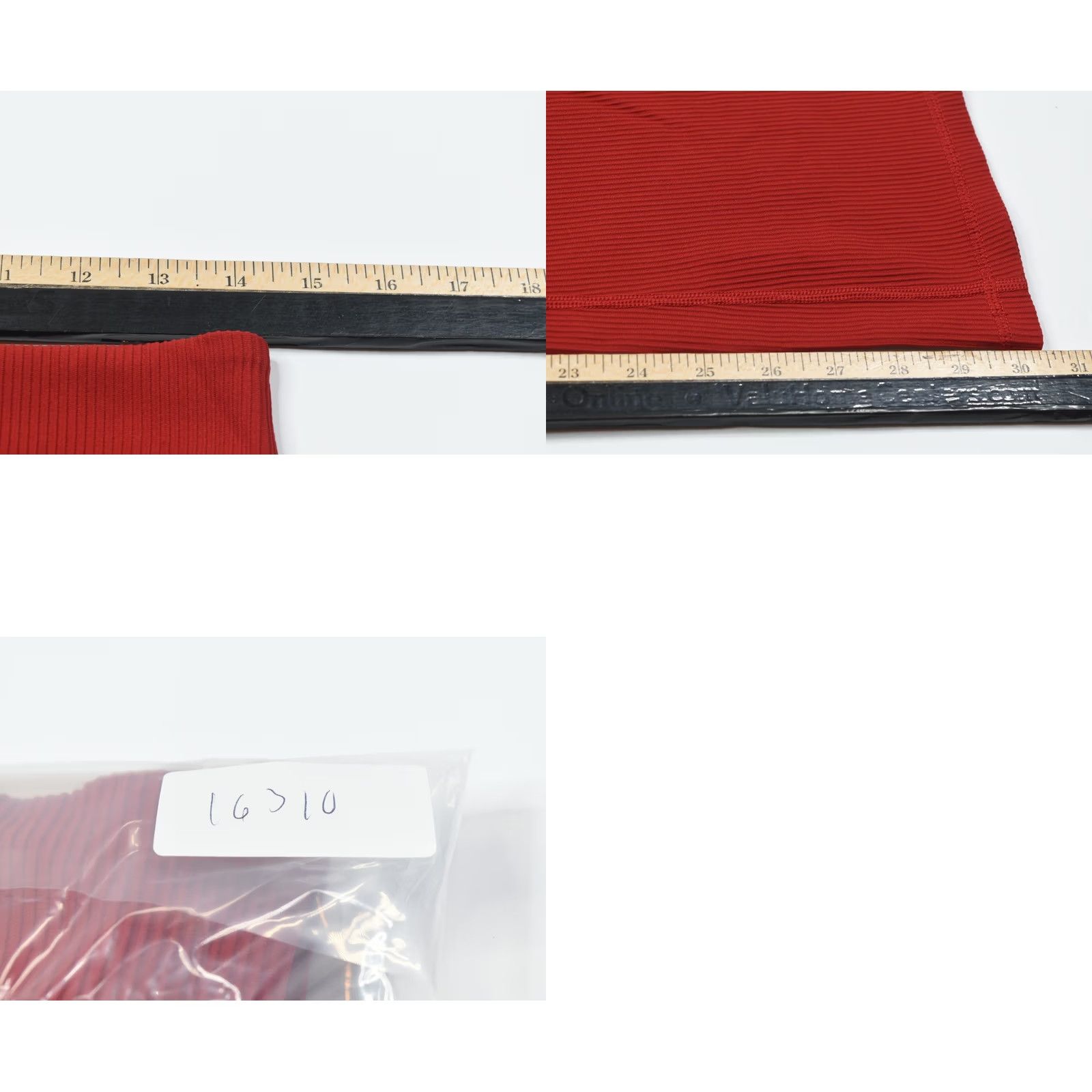 Athleta Athleta Salutation Stash Ribbed Flare Leggings Red Pull-On Stretch Womens Large L Red Flared Yoga Athletic Athleisure Pants Size 36" / US 14 / IT 50 - 8 Thumbnail