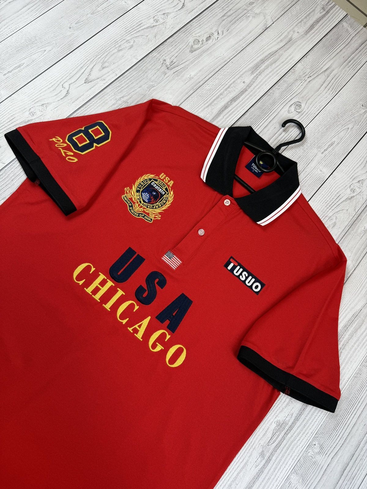 Other Polo Chicago USA big logo American design Shirt Tusou Size US L / EU 52-54 / 3 - 4 Thumbnail
