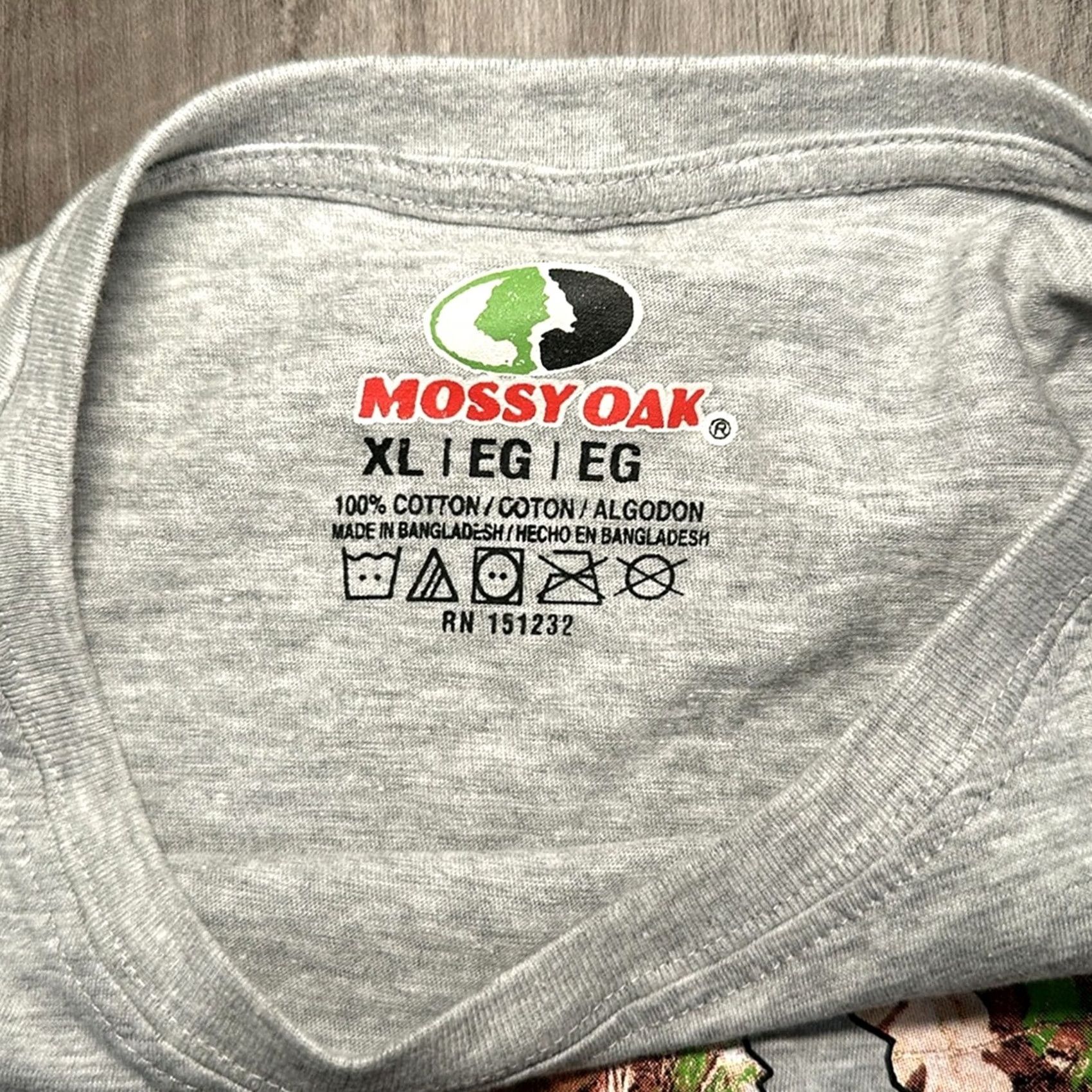 Vintage Mossy Oak Tee - XL T-Shirt Gray Men XL Size US XL / EU 56 / 4 - 6 Thumbnail