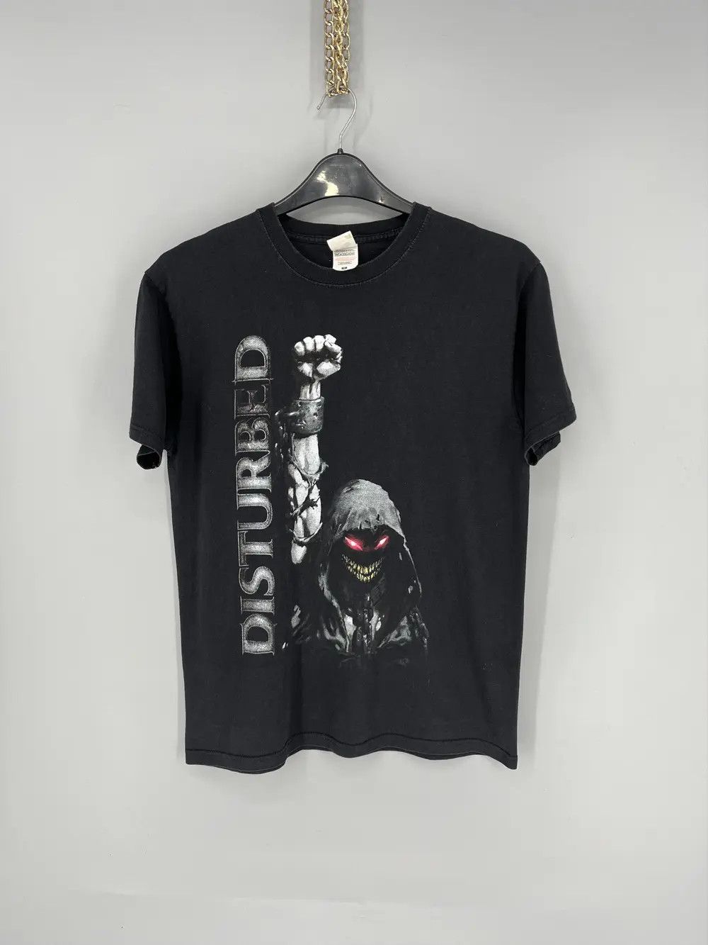 Band Tees Vintage Y2K Disturbed Metal Band Grunge Faded Double Sided Size US M / EU 48-50 / 2 - 1 Thumbnail