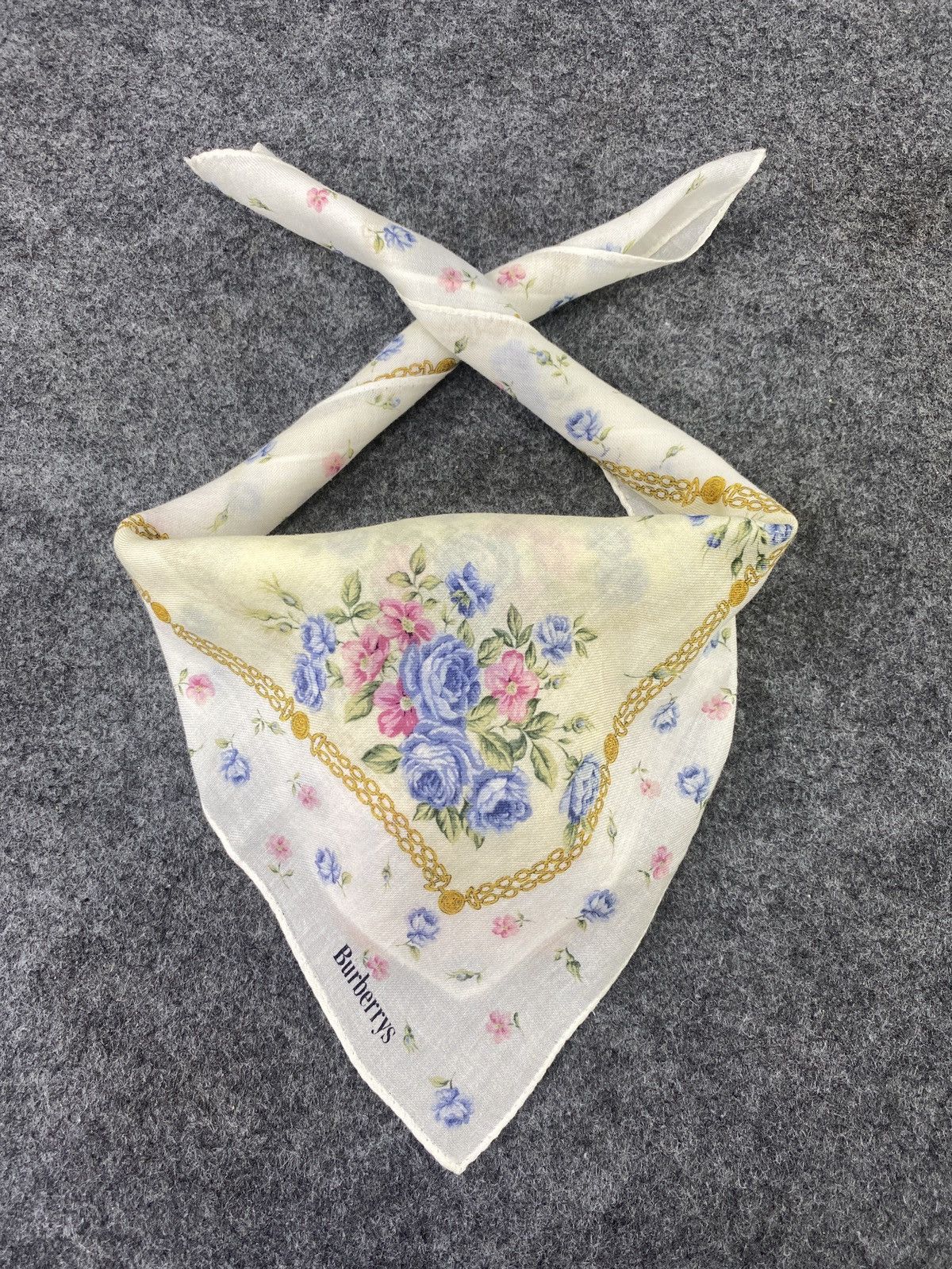 Burberry × Vintage Burberry Handkerchief / Bandana / Neckerchief-B097 Size ONE SIZE - 2 Thumbnail