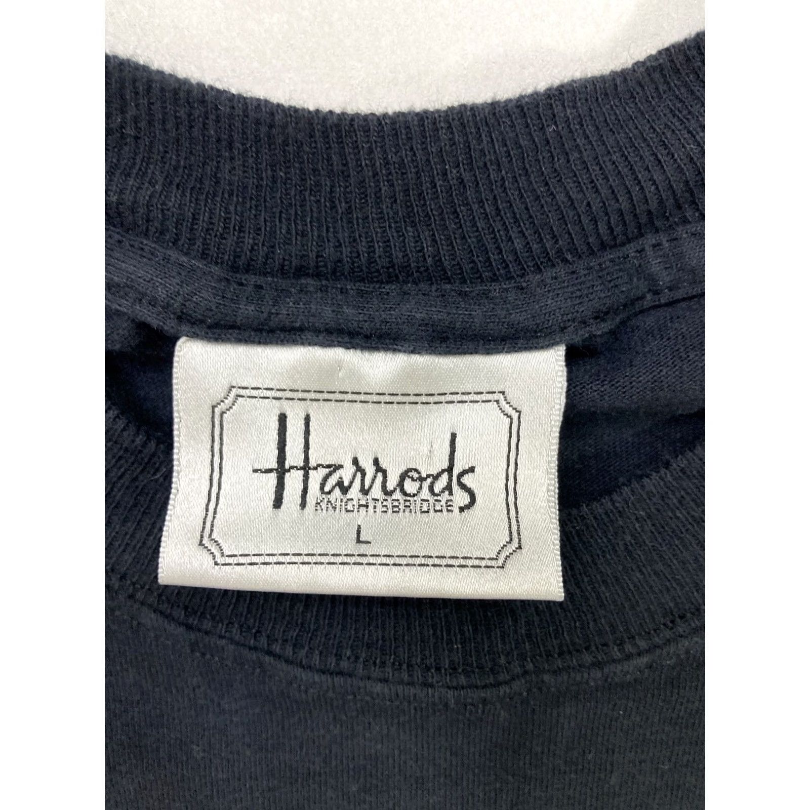 Harrods VINTAGE Harrods Graphic T-shirt Men Large Black Short Sleeve 90s Size US L / EU 52-54 / 3 - 6 Thumbnail