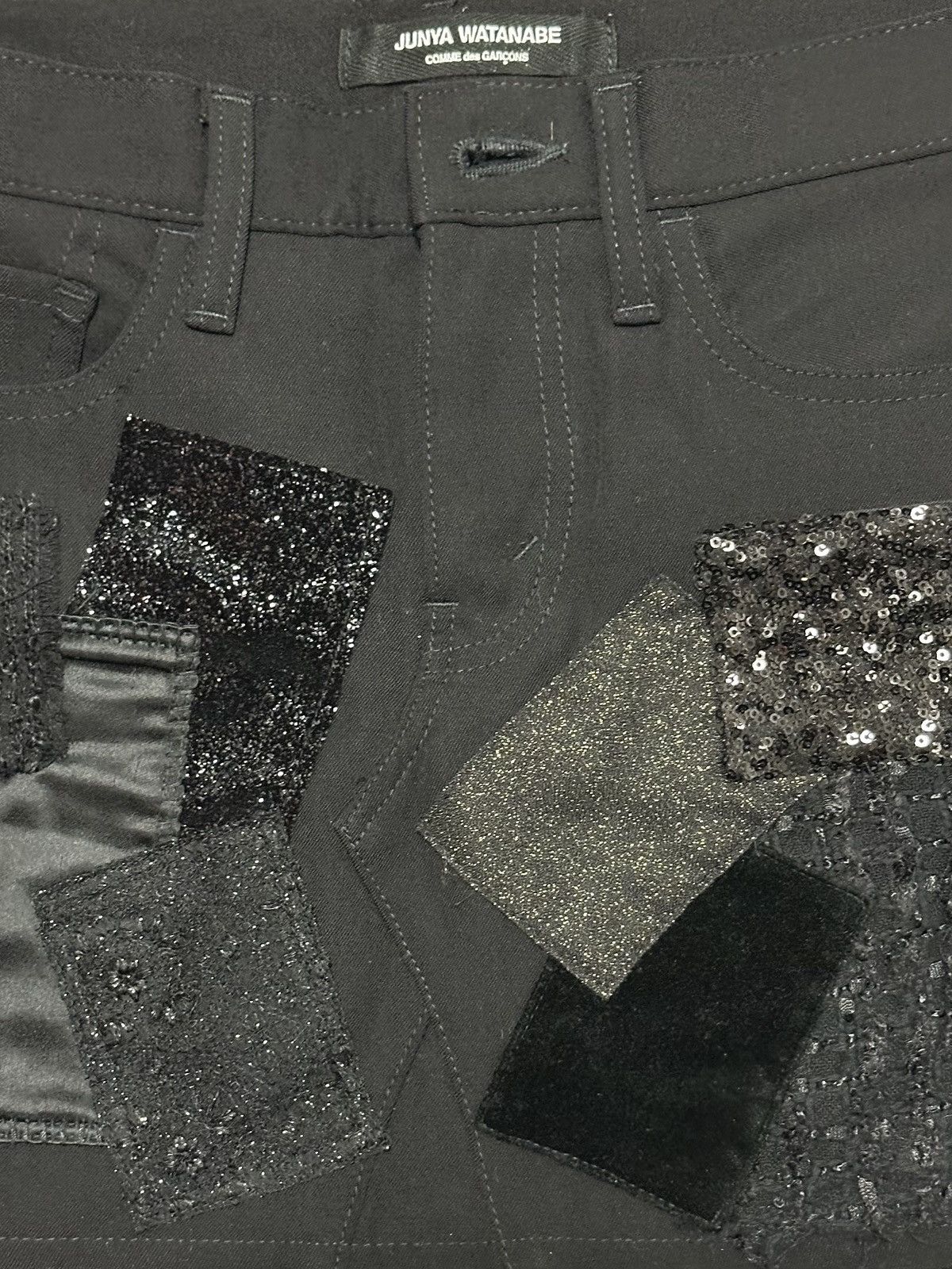 Junya Watanabe JUNYA WATANABE F/W 2014 Multi Texture Patchwork Mini Skirt Size 27" / US 4 / IT 40 - 4 Thumbnail