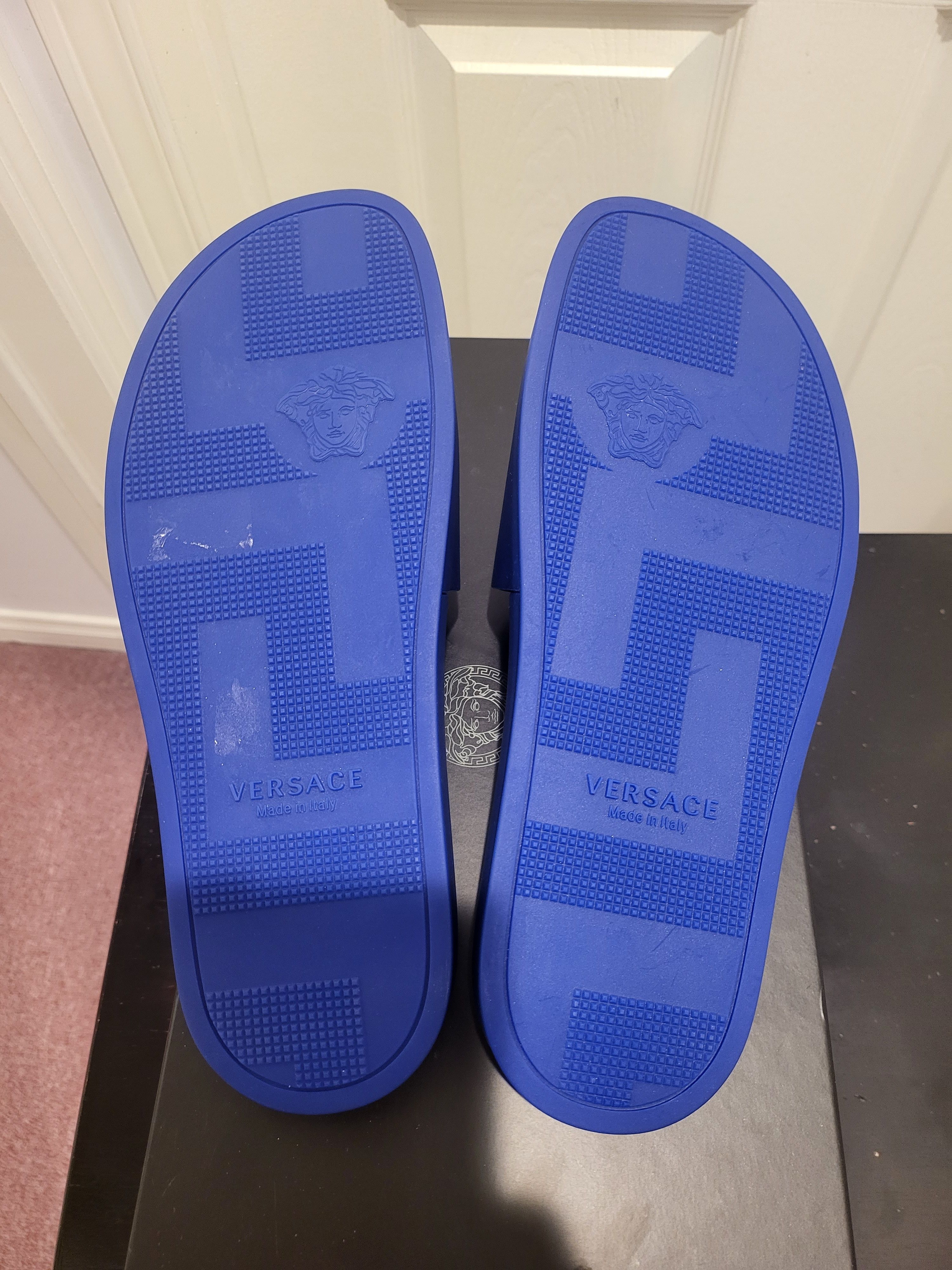 Versace Le Medusa Leather Slides Size US 8 / EU 41 - 8 Thumbnail