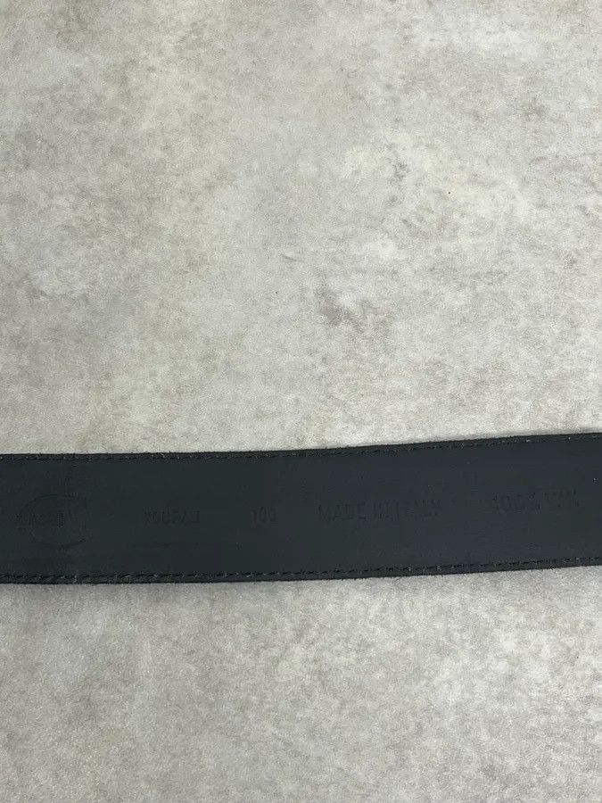 Just Cavalli 2010s Cavalli Grey Ostrich Effect Leather Belt Size ONE SIZE - 7 Thumbnail