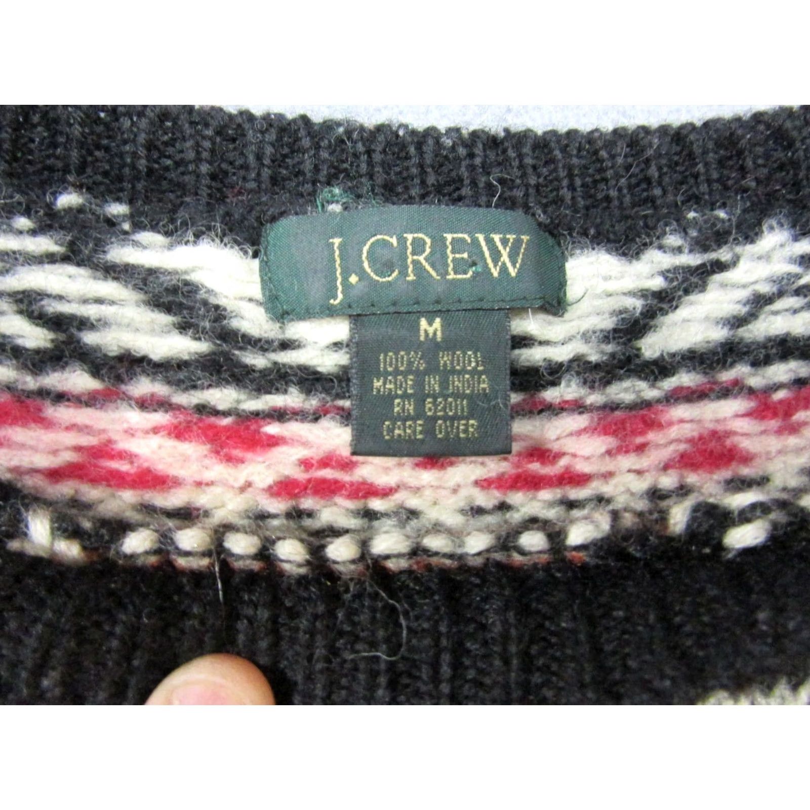 J.Crew J.CREW Sweater Womens Medium Multicolor Fair Isle Nordic Wool Cropped Size M / US 6-8 / IT 42-44 - 3 Thumbnail