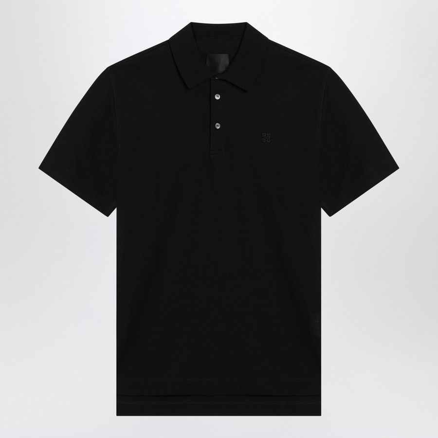 o1d2blof0325 Cotton Polo Shirt in Black