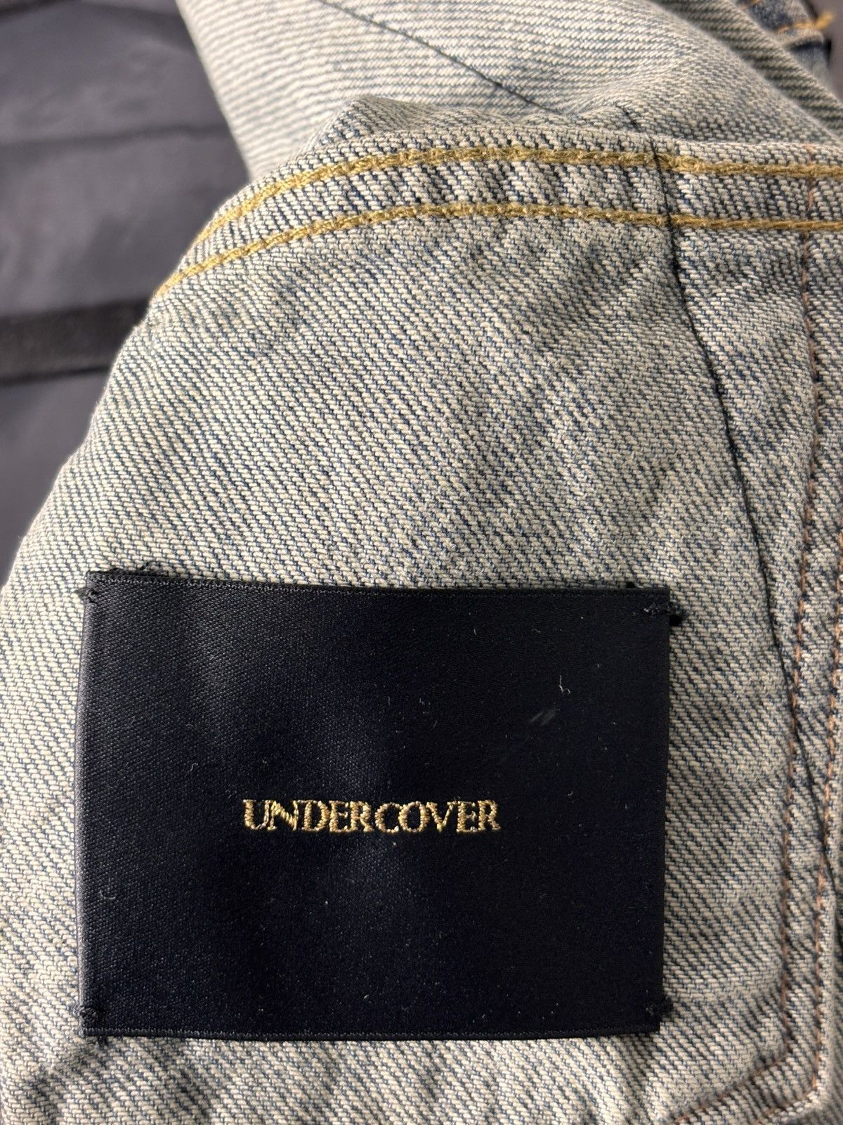 Undercover Undercover Denim Jacket with Embroidered Dagger Size US S / EU 44-46 / 1 - 2 Thumbnail