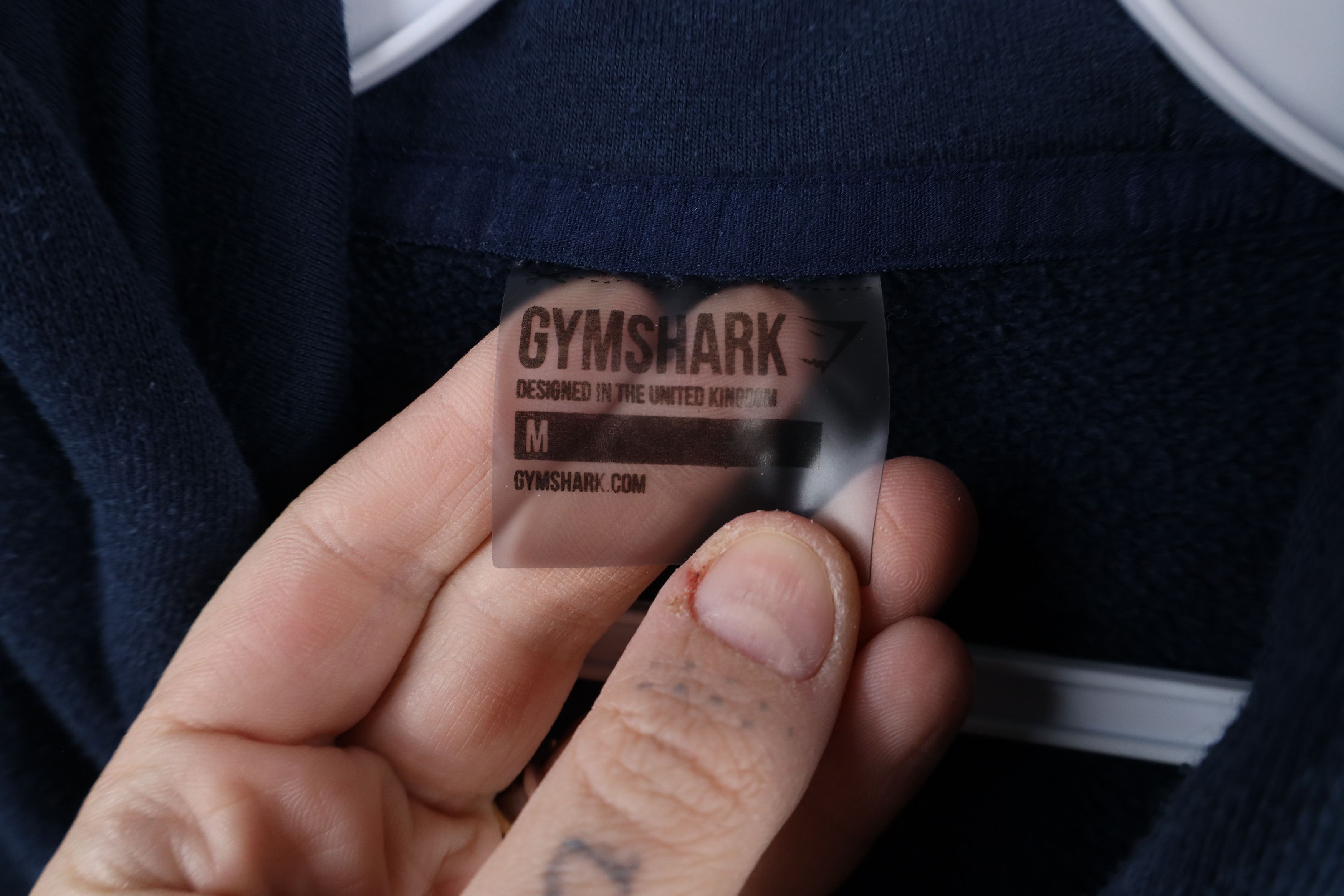 Gymshark × Vintage Gymshark Faded Spell Out Running Gym Hoodie Sweatshirt Blue Size M / US 6-8 / IT 42-44 - 7 Thumbnail