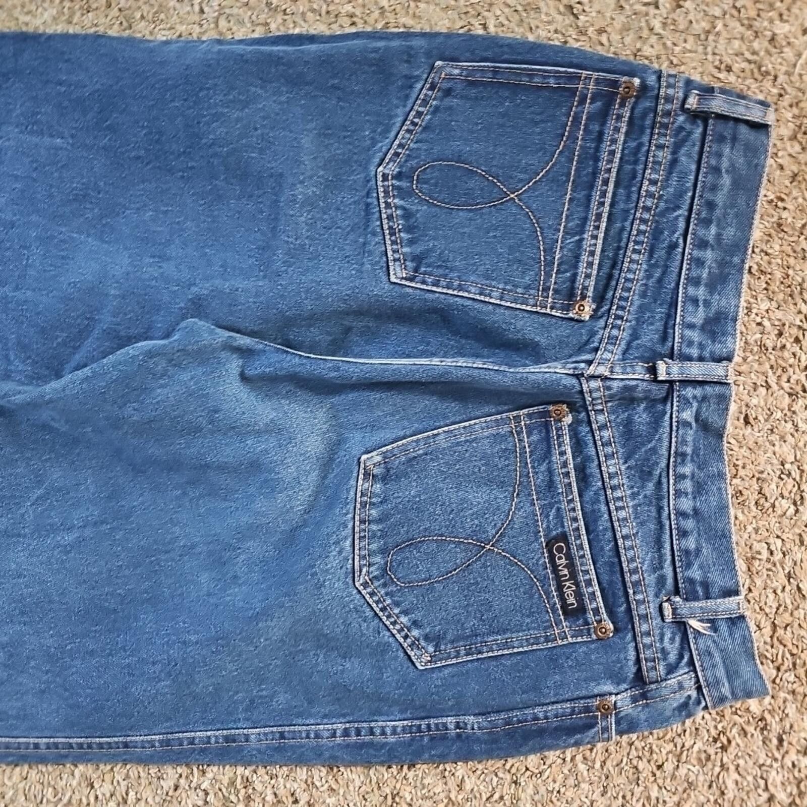 Calvin Klein Calvin Klein Sz 16 Straight Blue Jeans Size 38" / US 16 / IT 52 - 6 Thumbnail