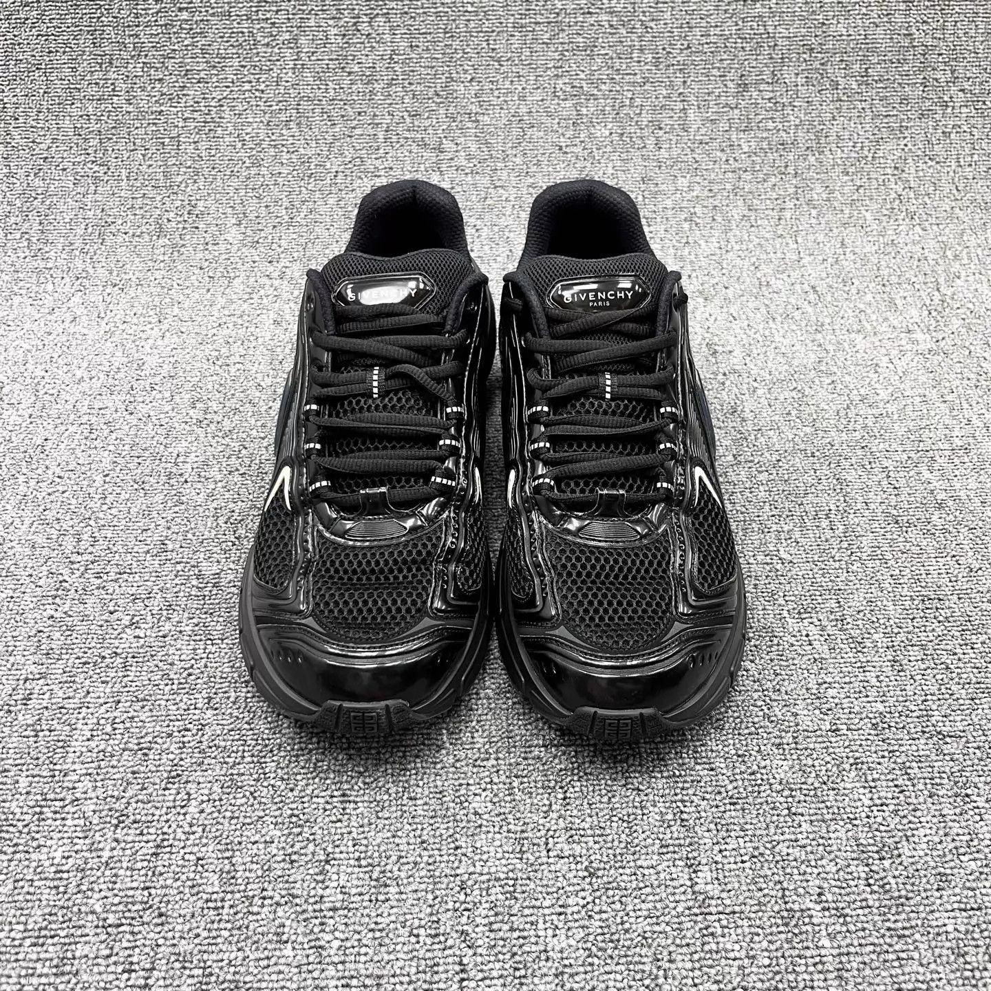 Givenchy Givenchy Black Warrior TK-MX Runner Tech Mesh Sneaker 45 Size US 12 / EU 45 - 2 Thumbnail