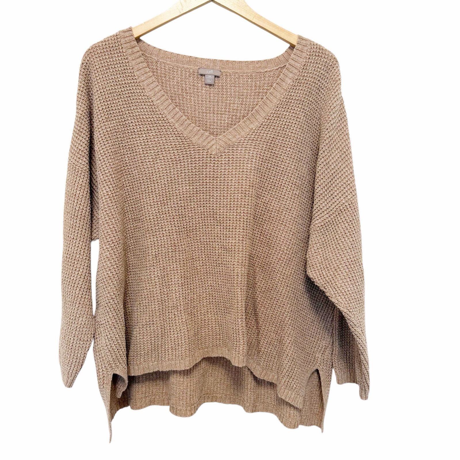 J. Jill J. Jill Yak Wool Blend Tan Knit Sweater Sz 3X Size 3XL / US 20-22 - 1 Thumbnail