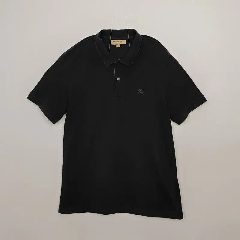 Burberry Burberry Black Cotton Men's Polo Shirt Size US L / EU 52-54 / 3 - 1 Thumbnail