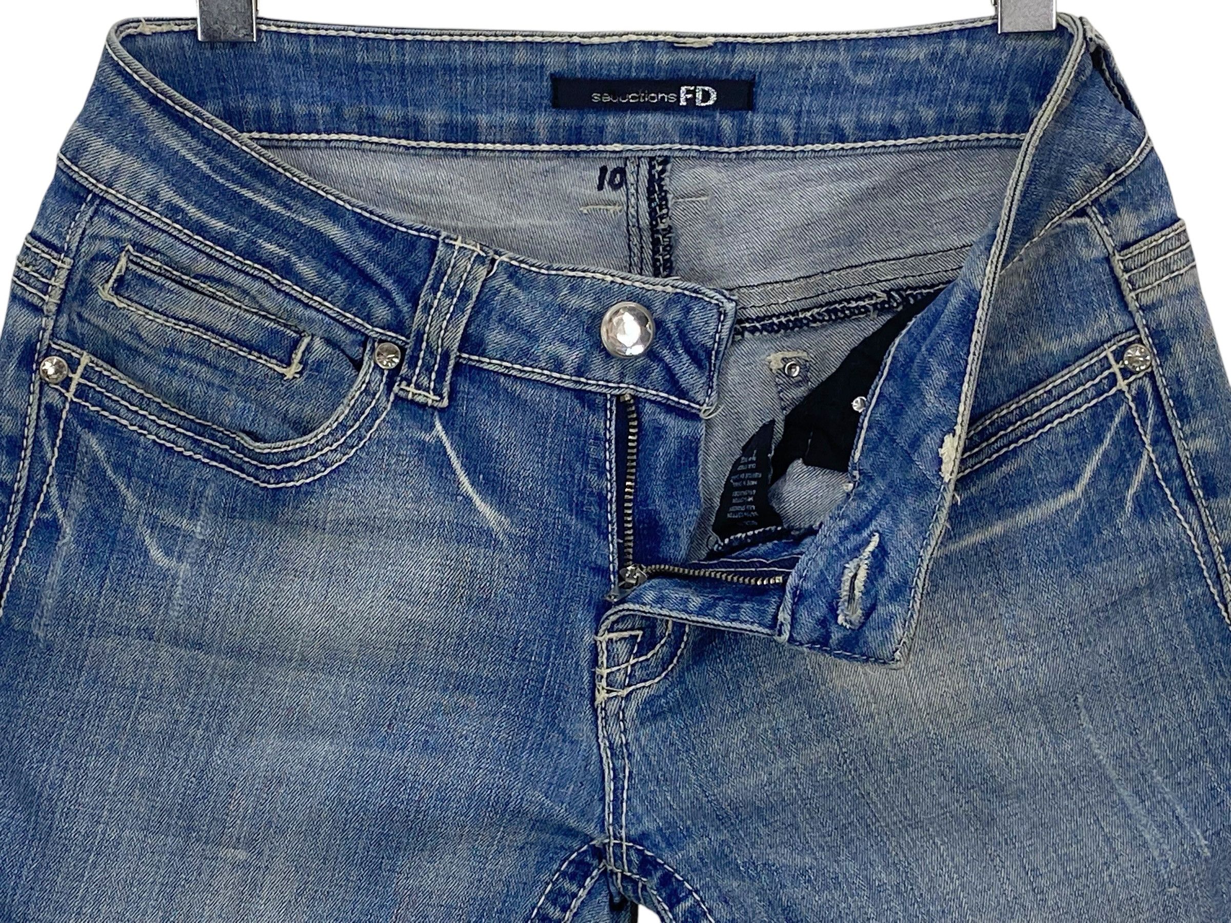 Japanese Brand Seduction FD Denim Flare Jeans Size 27" / US 4 / IT 40 - 7 Thumbnail