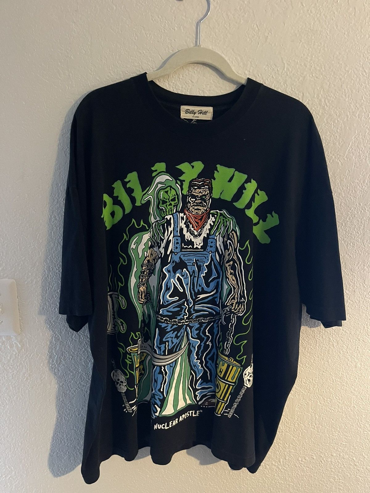 image of Billy Hill “Nuclear Apostile” Tee in Black, Men's (Size 2XL)