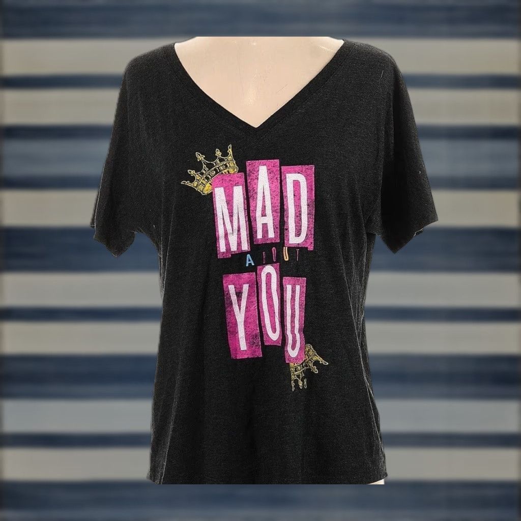 Vintage Head Over Heels Shirt Women S Grey Glitter Dolman Broadway Musical Womens Size S / US 4 / IT 40 - 1 Thumbnail